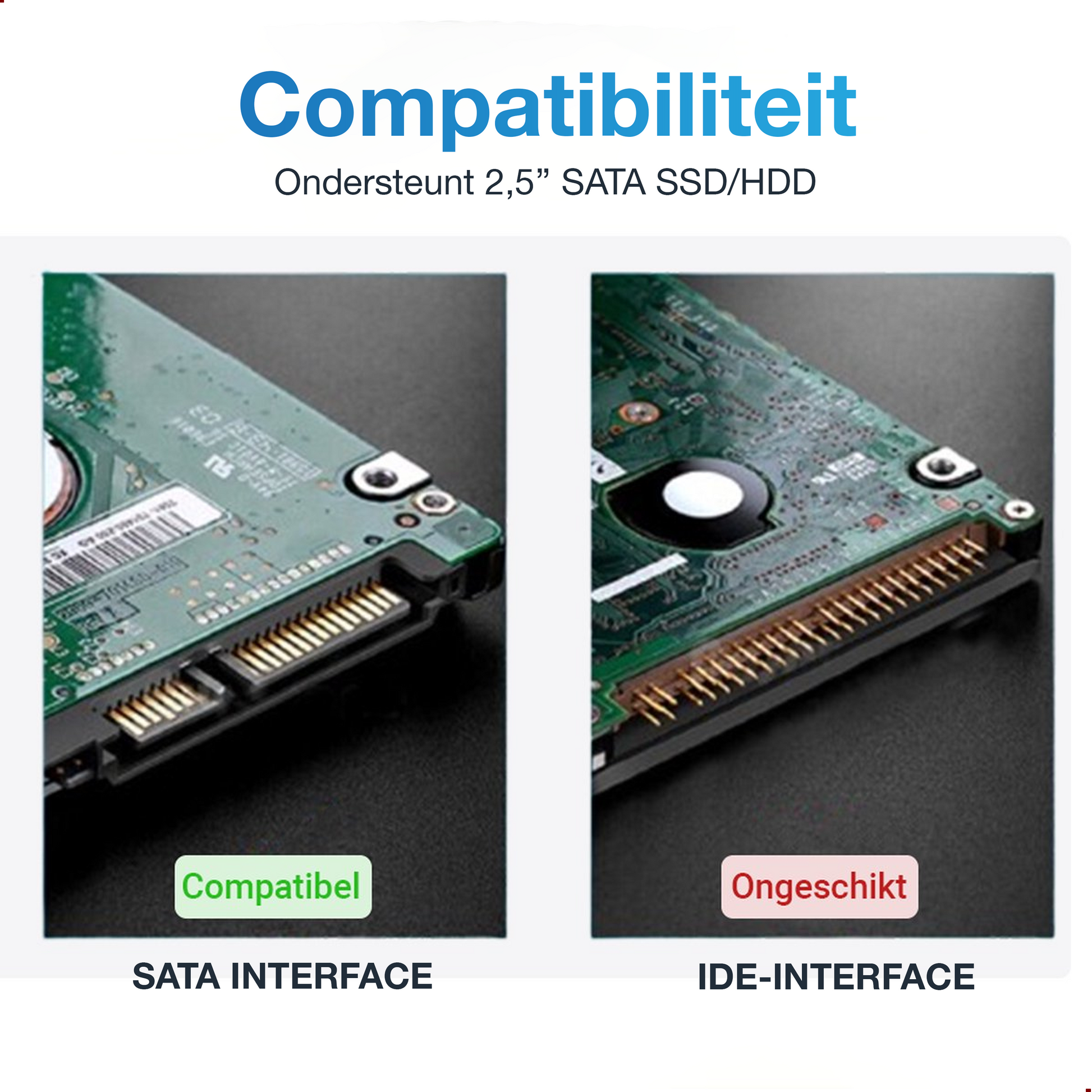 2.5 Inch Harde Schijf Behuizing - Zwart-4