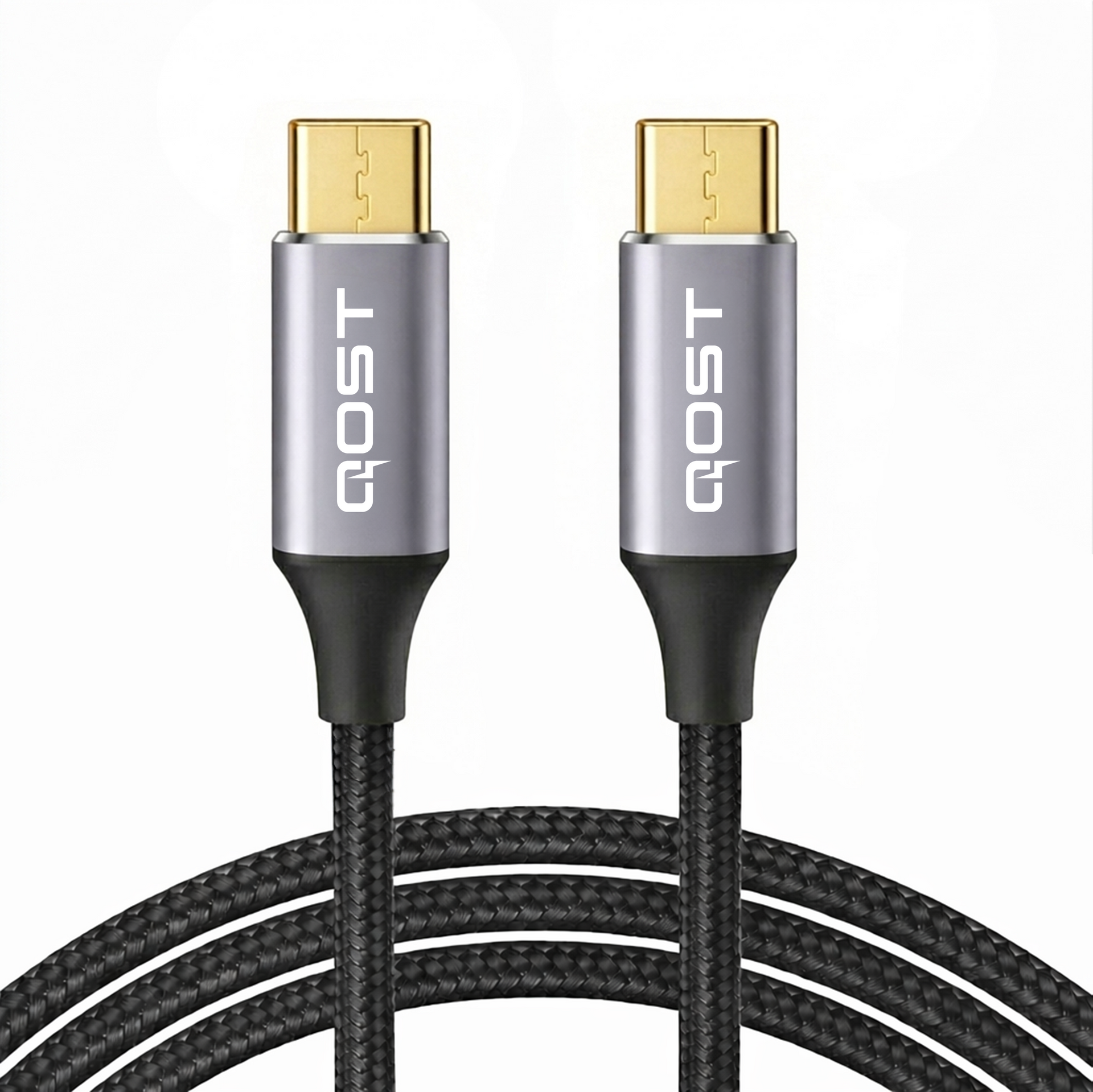 USB-C naar USB-C Kabel - 100W - Spacegrey - 2 Meter