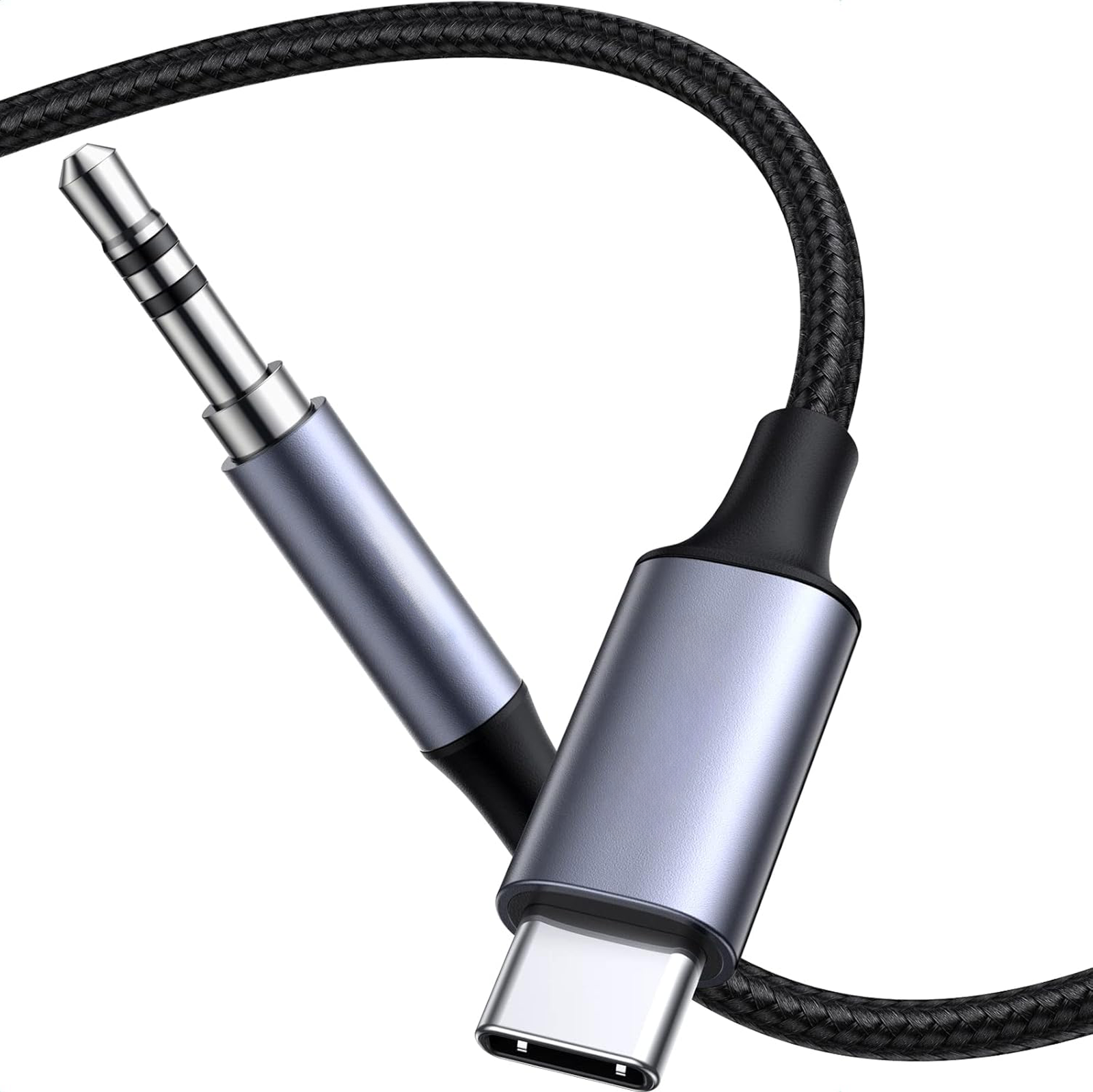 USB-C naar Aux Kabel - 1 Meter - Spacegrey-1