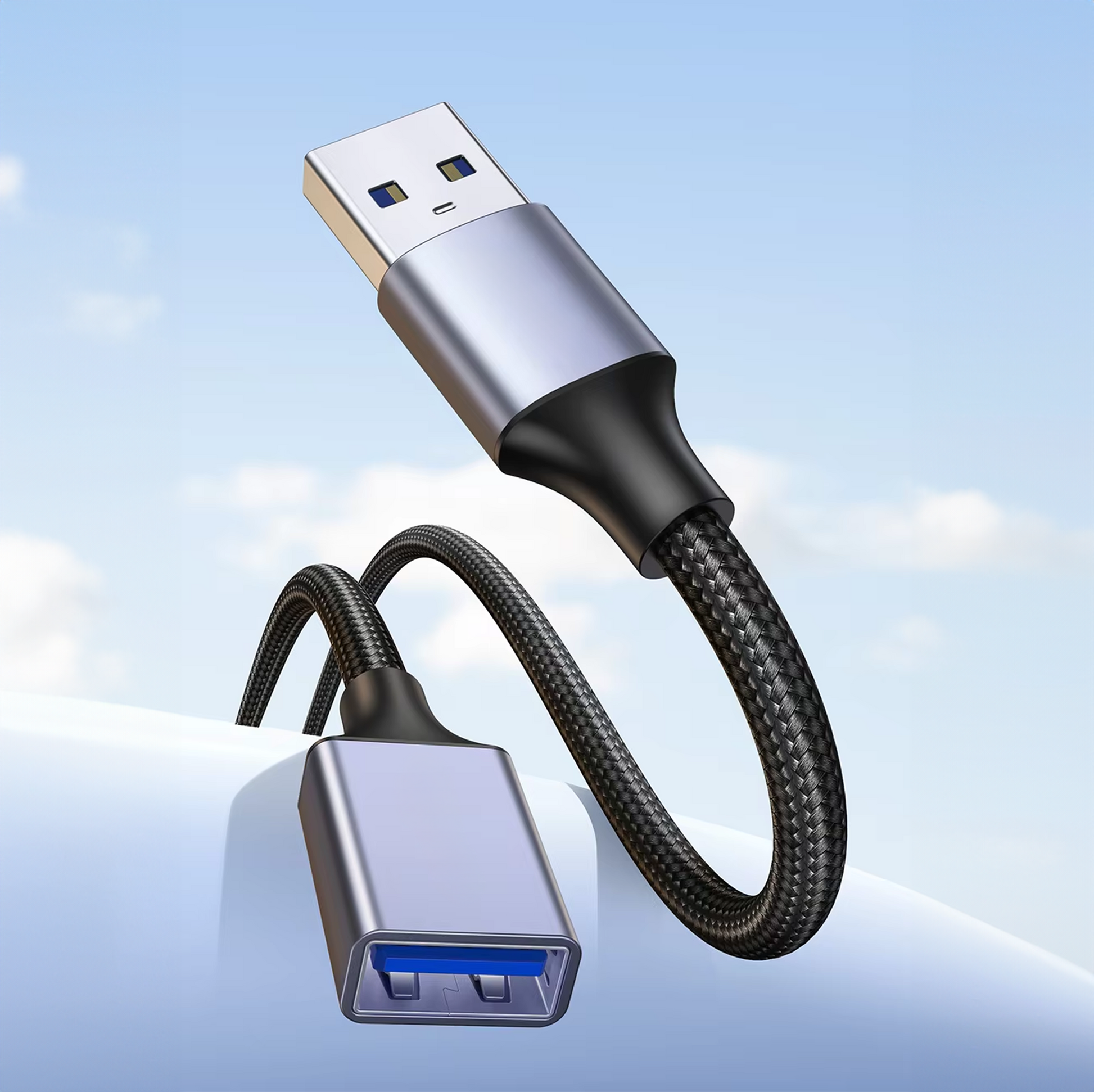 USB-A Verlengkabel - 3 Meter - Spacegrey-2