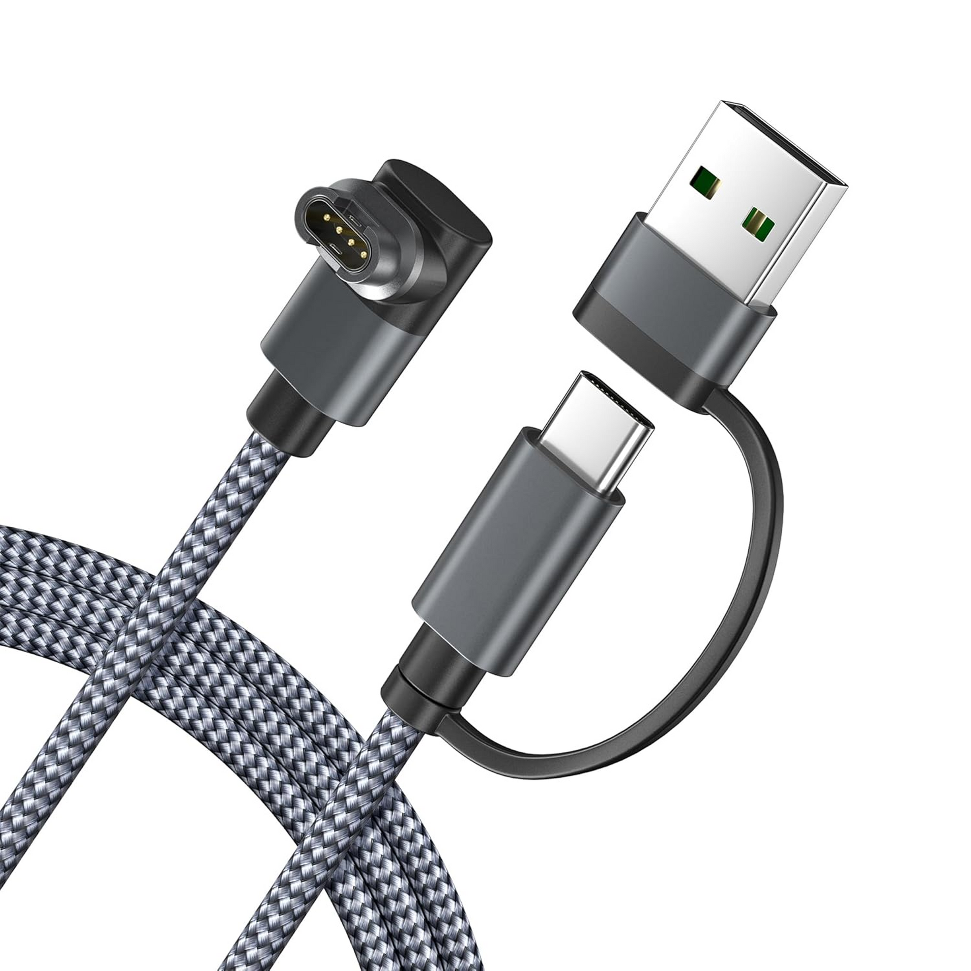 2 in 1 Garmin Kabel - Spacegrey - 1 Meter-1