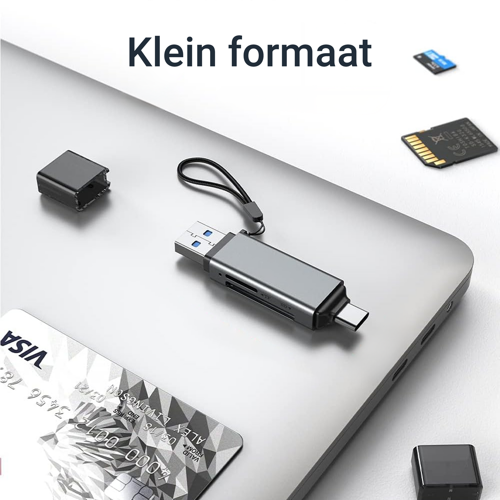 SD-Kaart Lezer USB-C / USB-A - Spacegrey-5