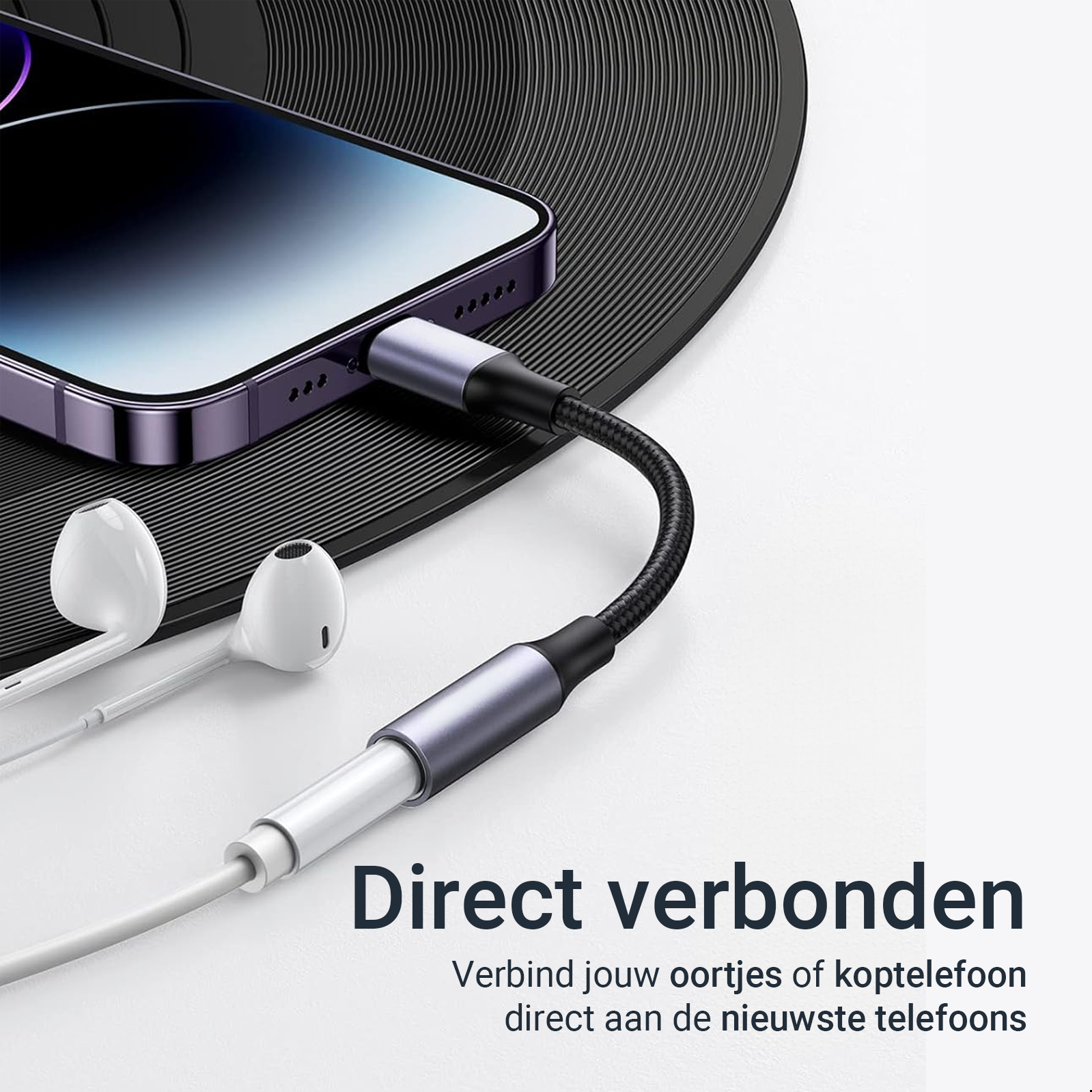 USB-C naar Aux Adapter - Spacegrey-6