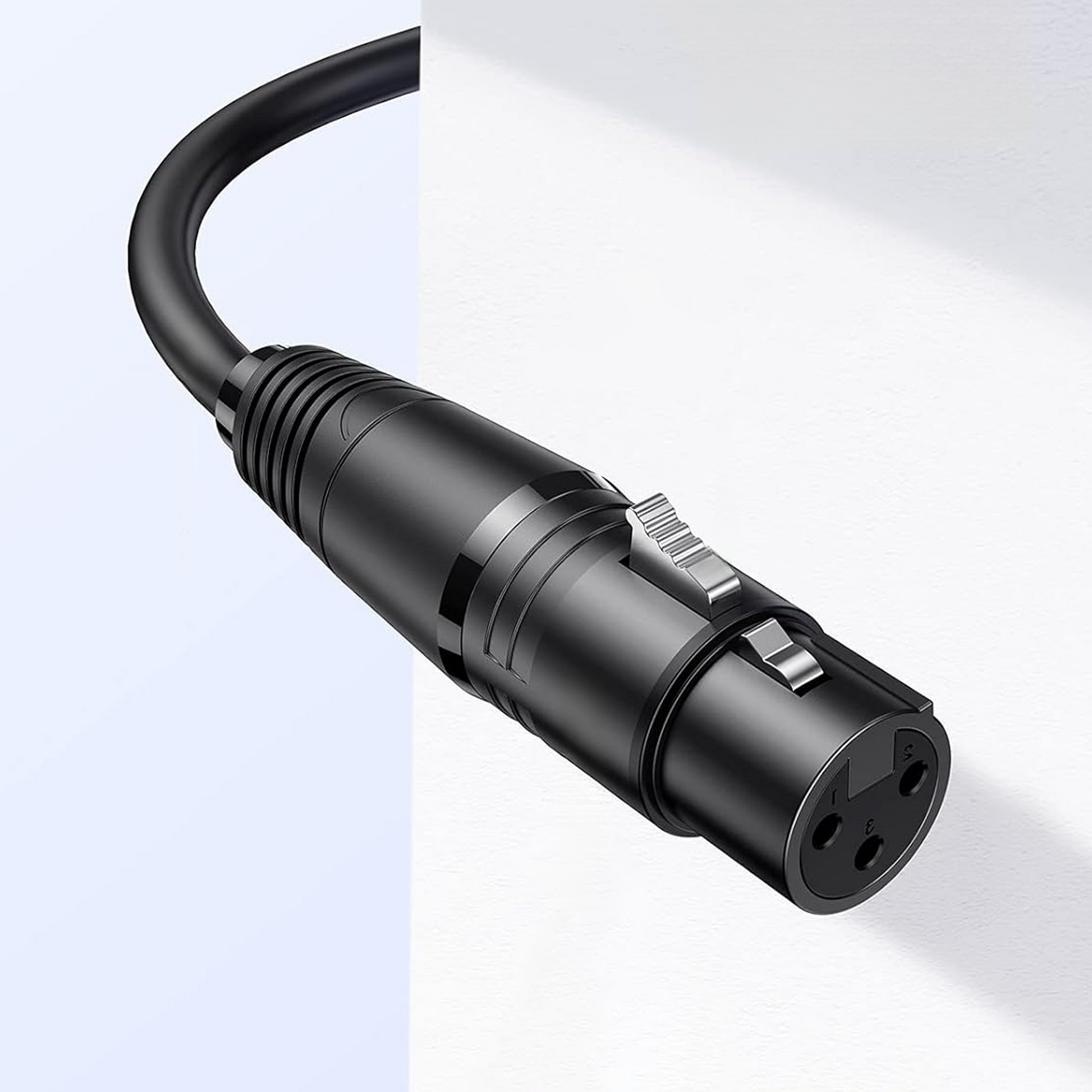 XLR Kabel - 1 Meter - Zwart-3