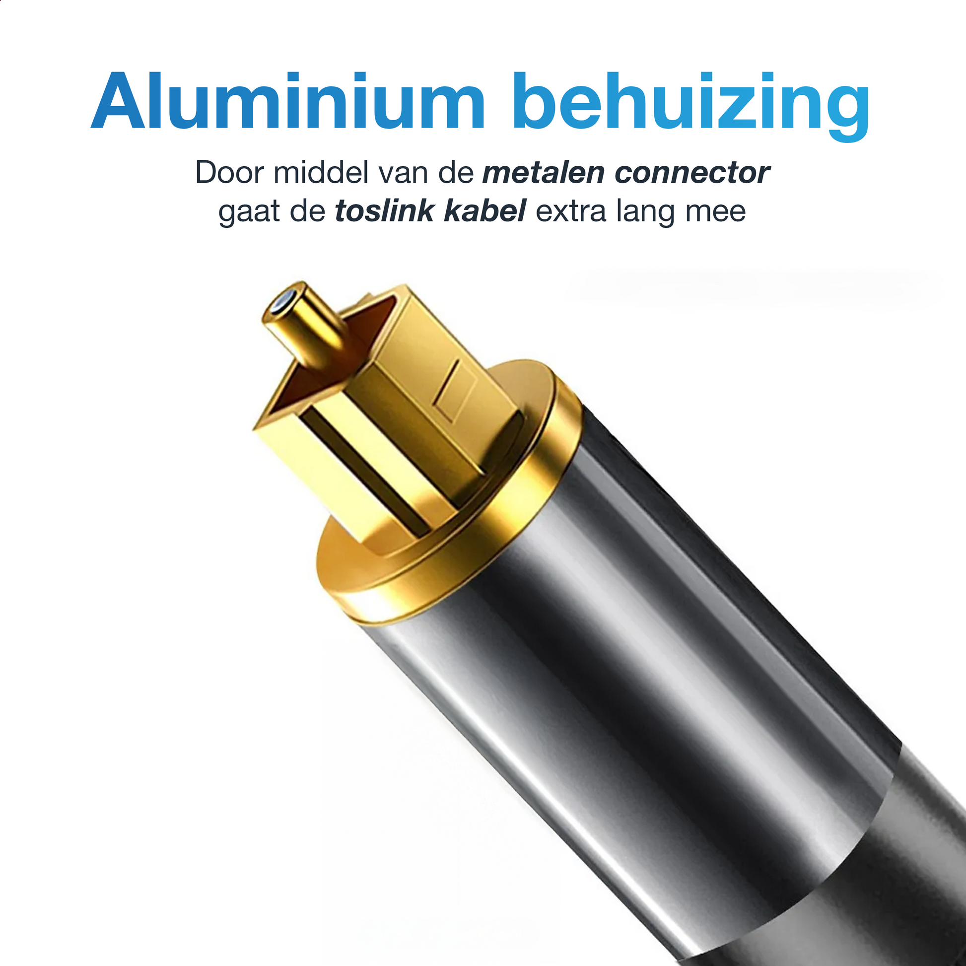 Toslink Optische Kabel - 5 Meter - Zwart - PVC-4