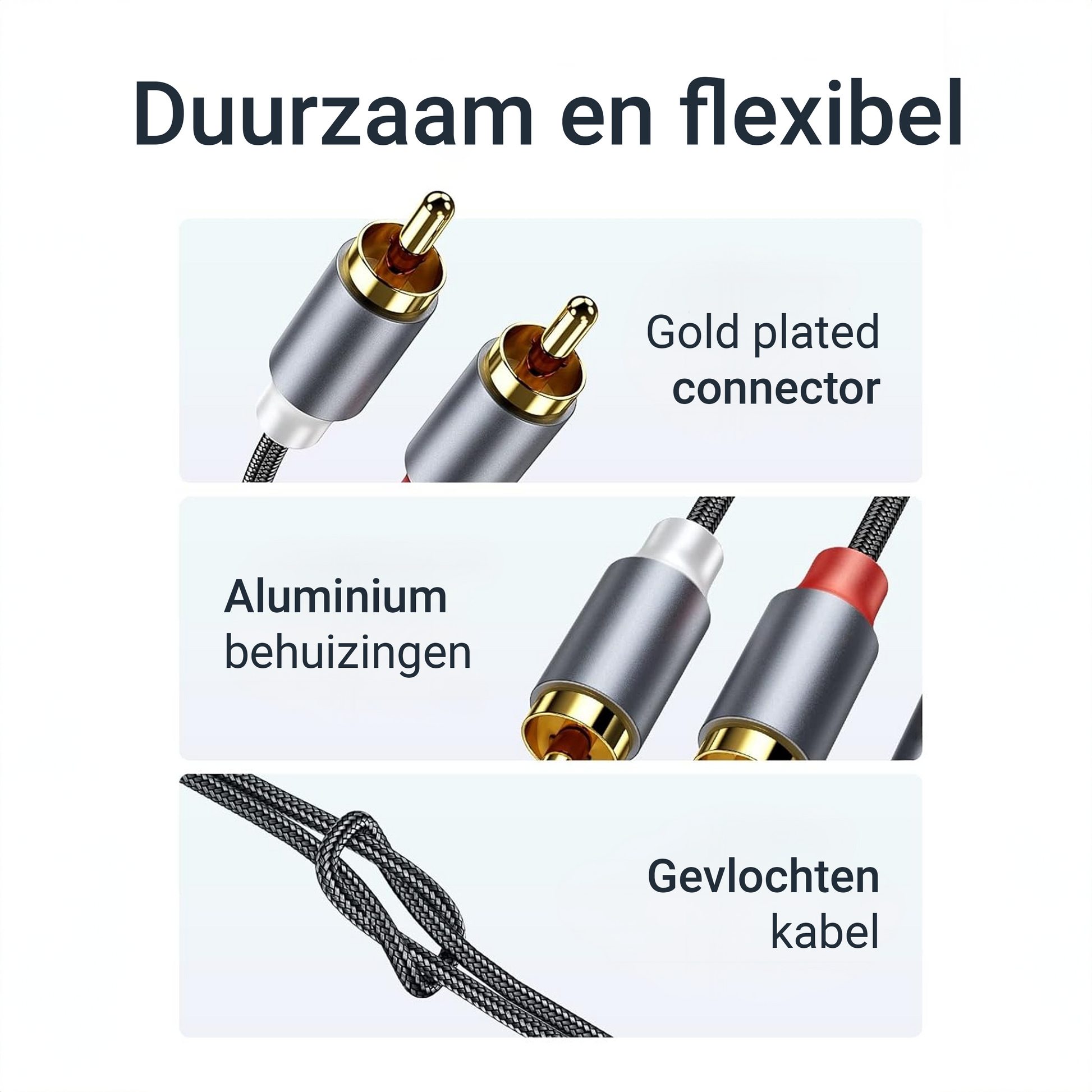 USB-C naar RCA kabel - 3 Meter - Spacegrey-6