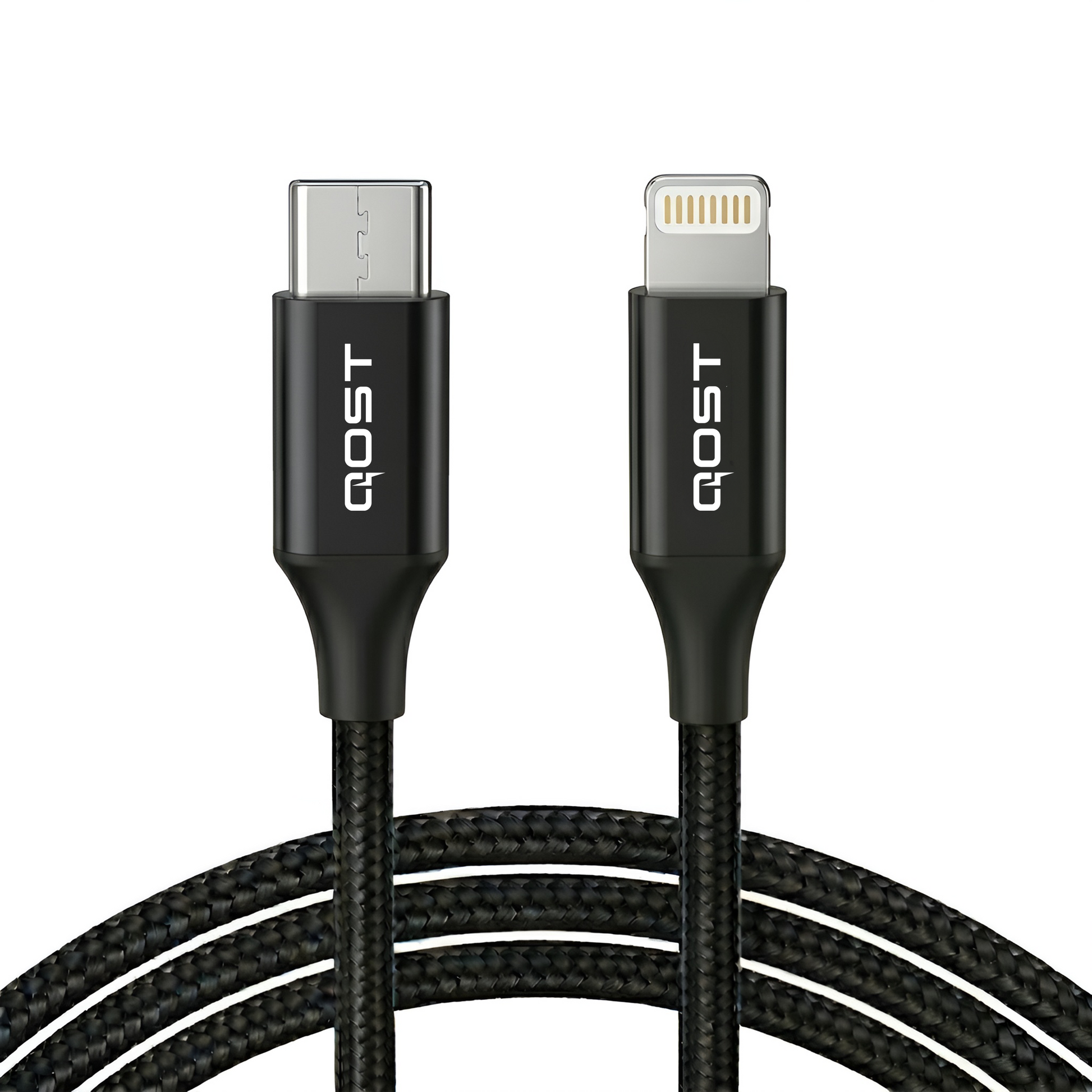 USB-C naar Lightning Kabel - 1 Meter - Zwart-1