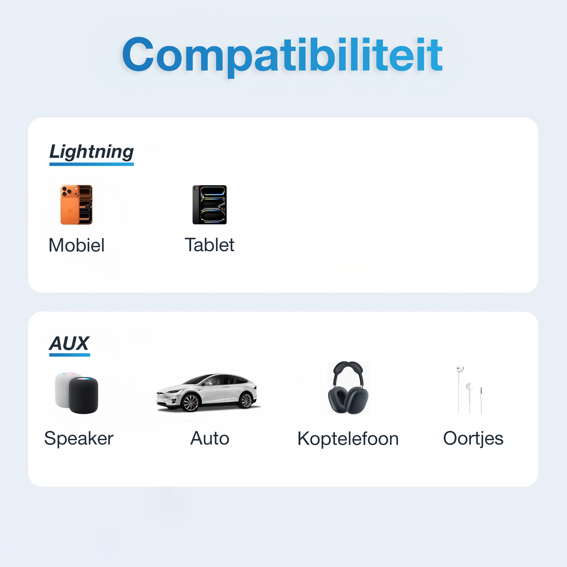 Lightning naar Aux Adapter - Spacegrey-2