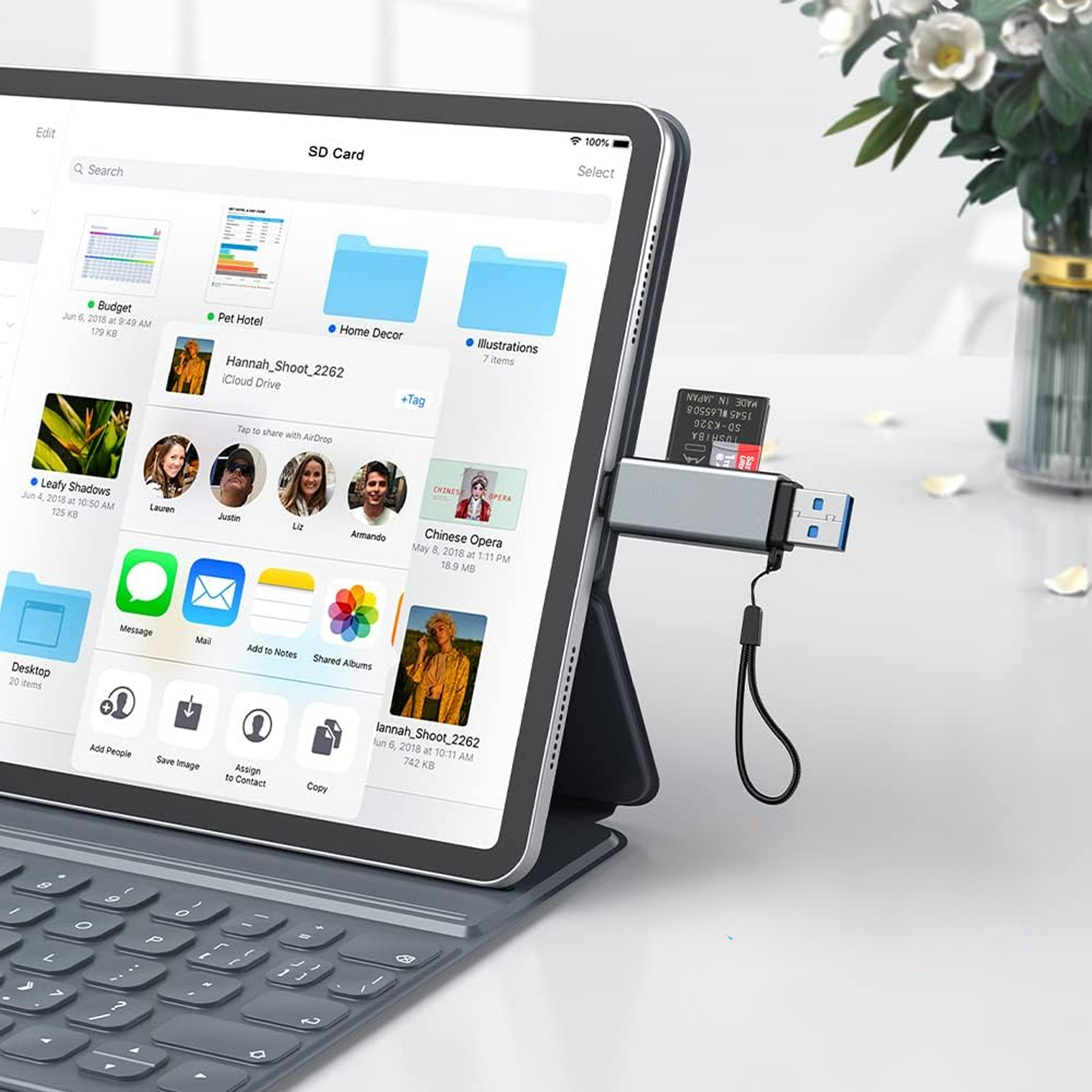 SD-Kaart Lezer USB-C / USB-A - Spacegrey-3