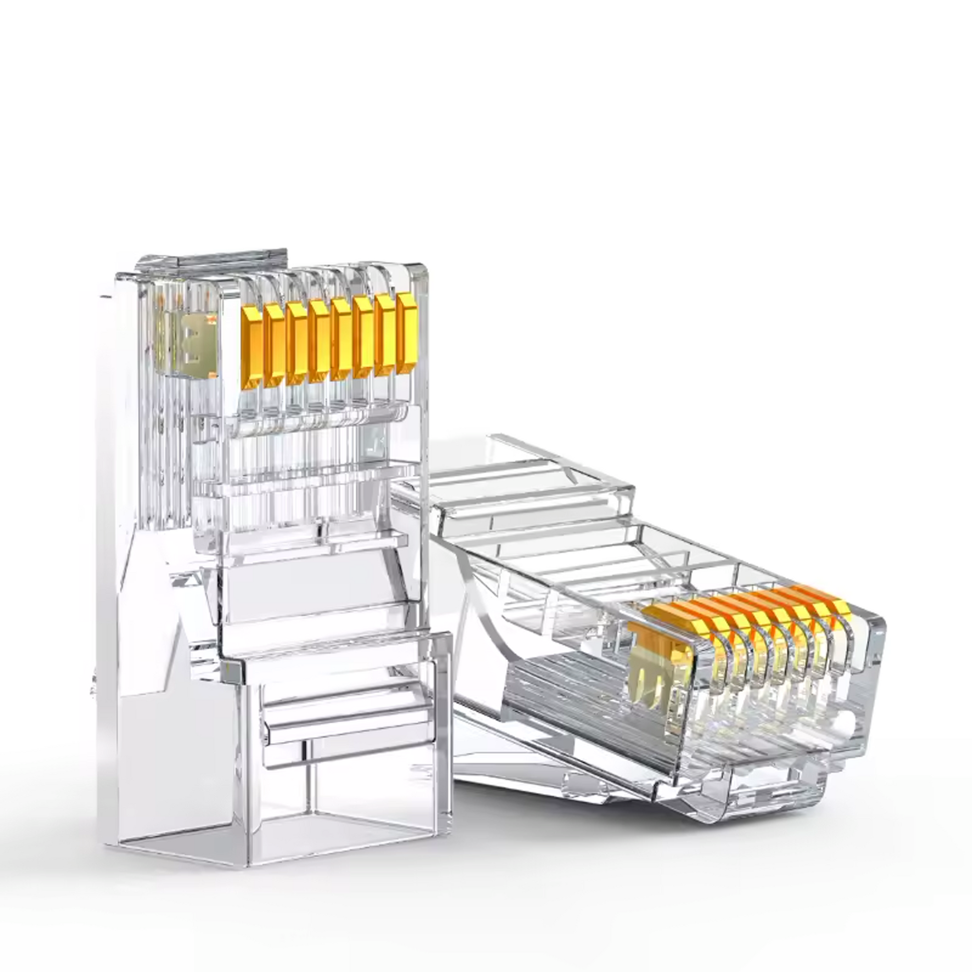 Cat6 RJ45 Connectors - 50 stuks - Transparant-1
