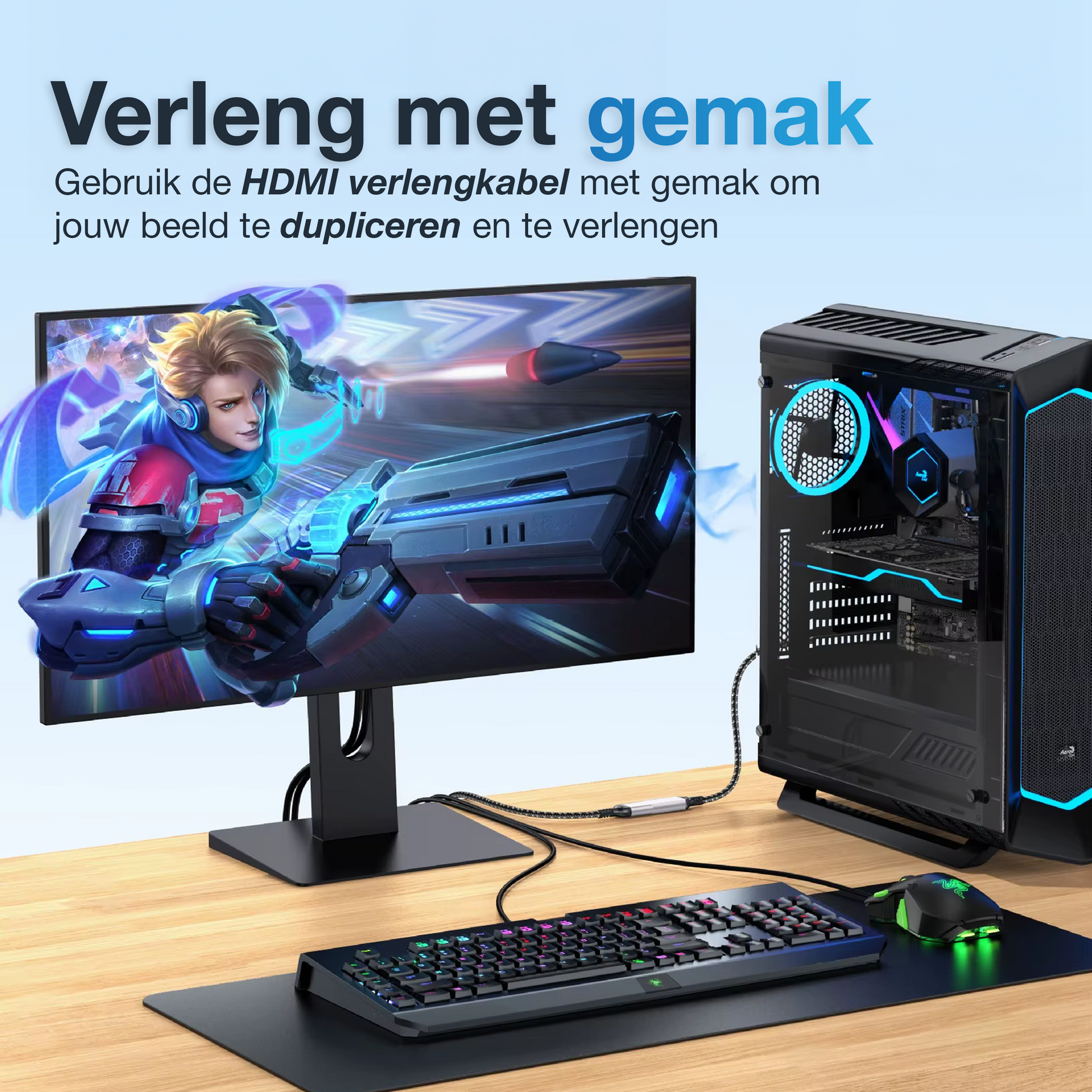 HDMI verlengkabel - 1.5 Meter - Spacegrey-2