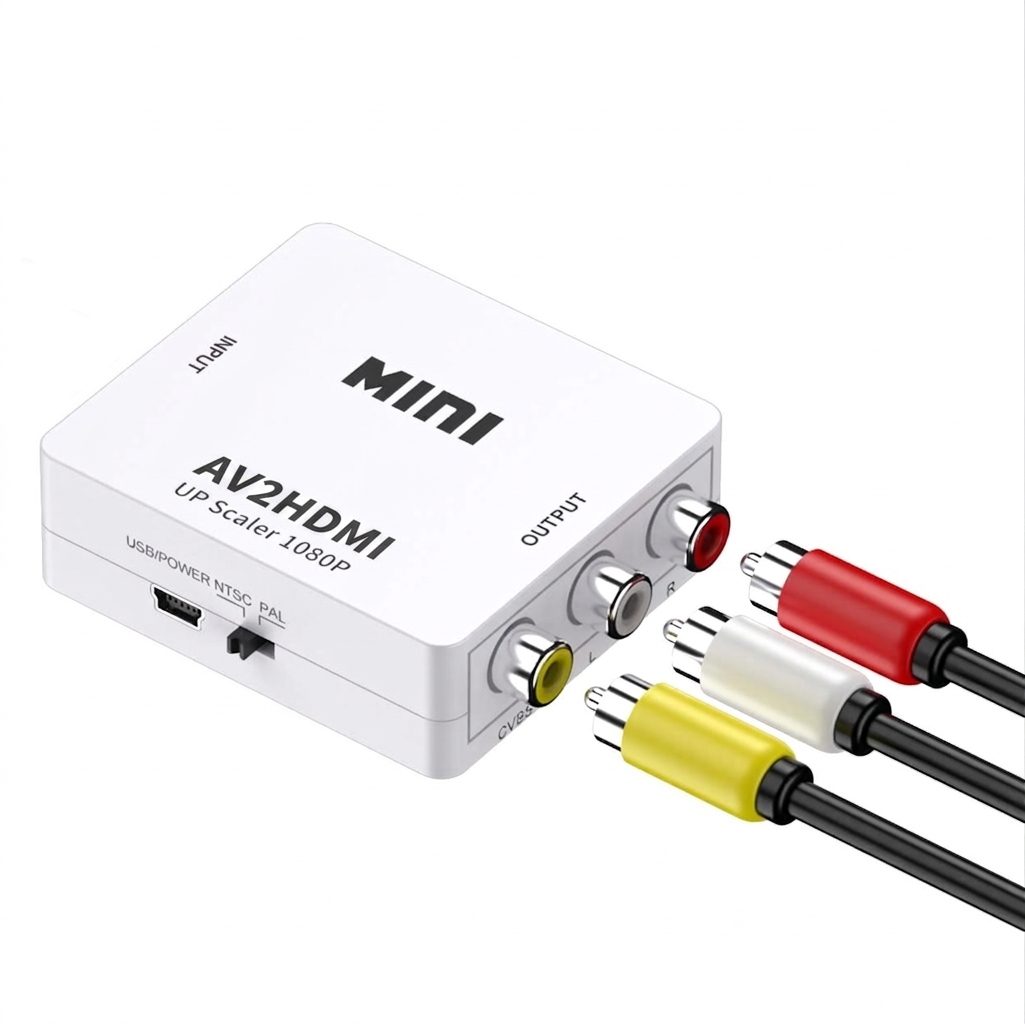 AV naar HDMI Adapter - Wit