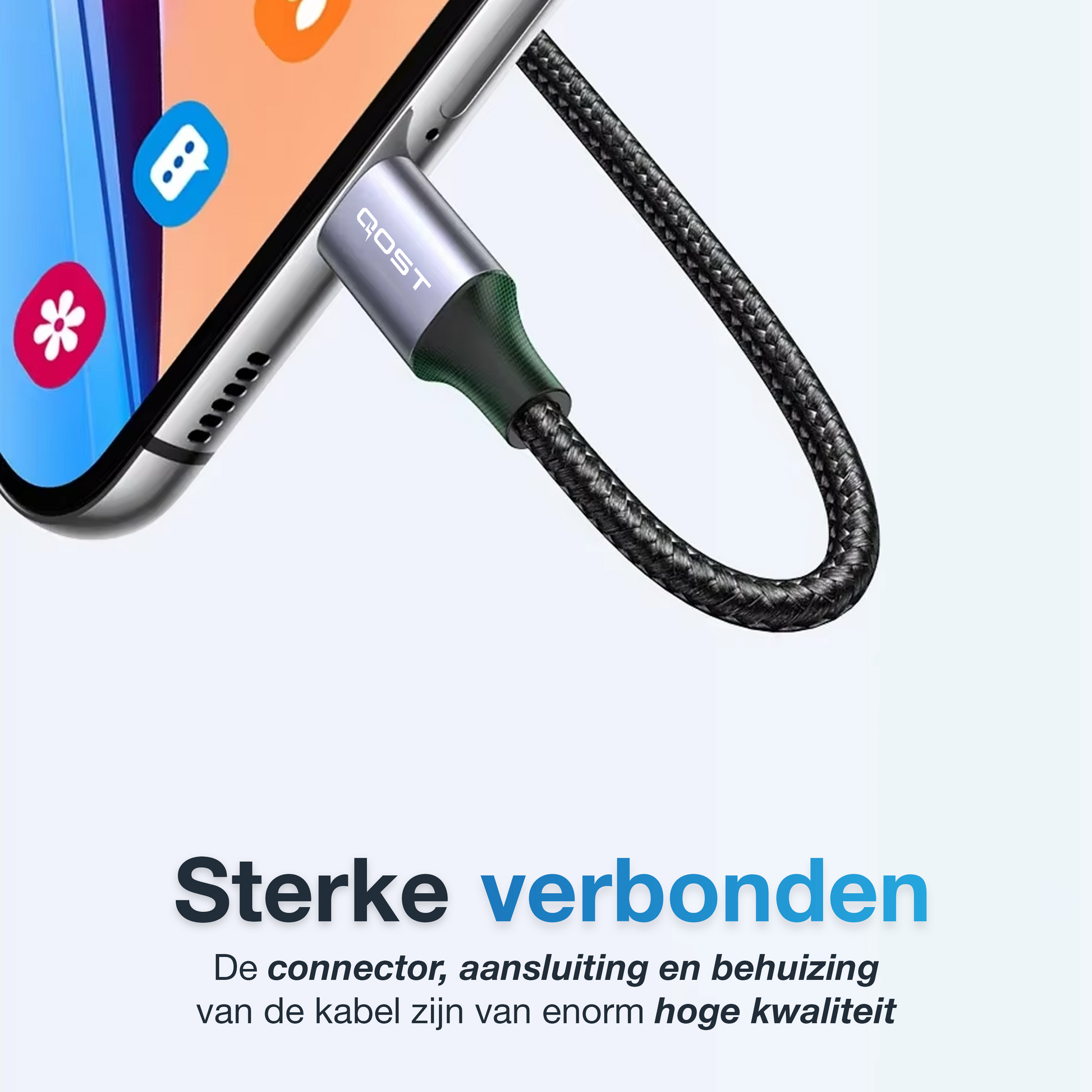 USB-A naar USB-C Kabel - 1 Meter - Spacegrey-4