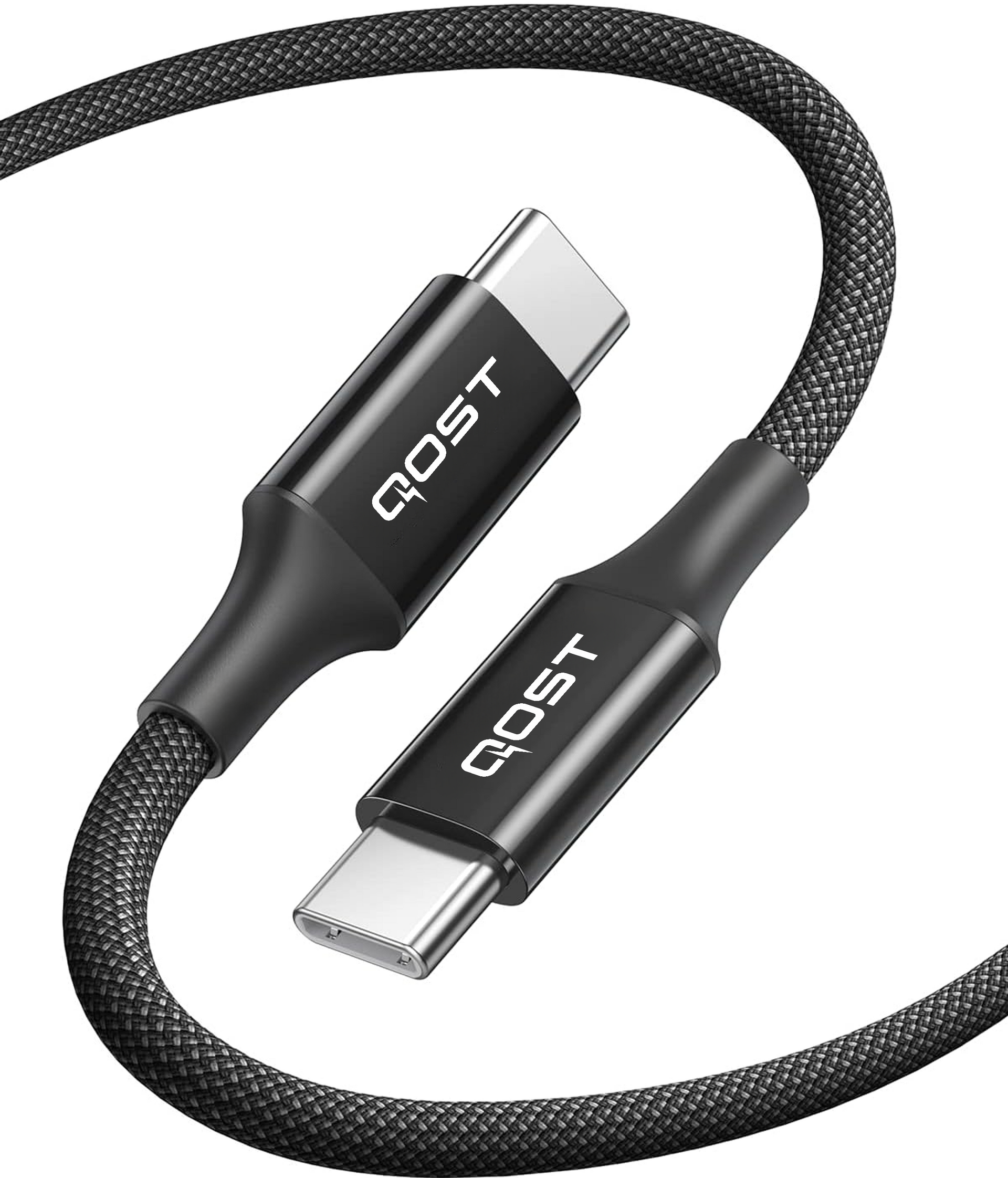 USB-C naar USB-C Kabel - 100W - Zwart - 1 Meter