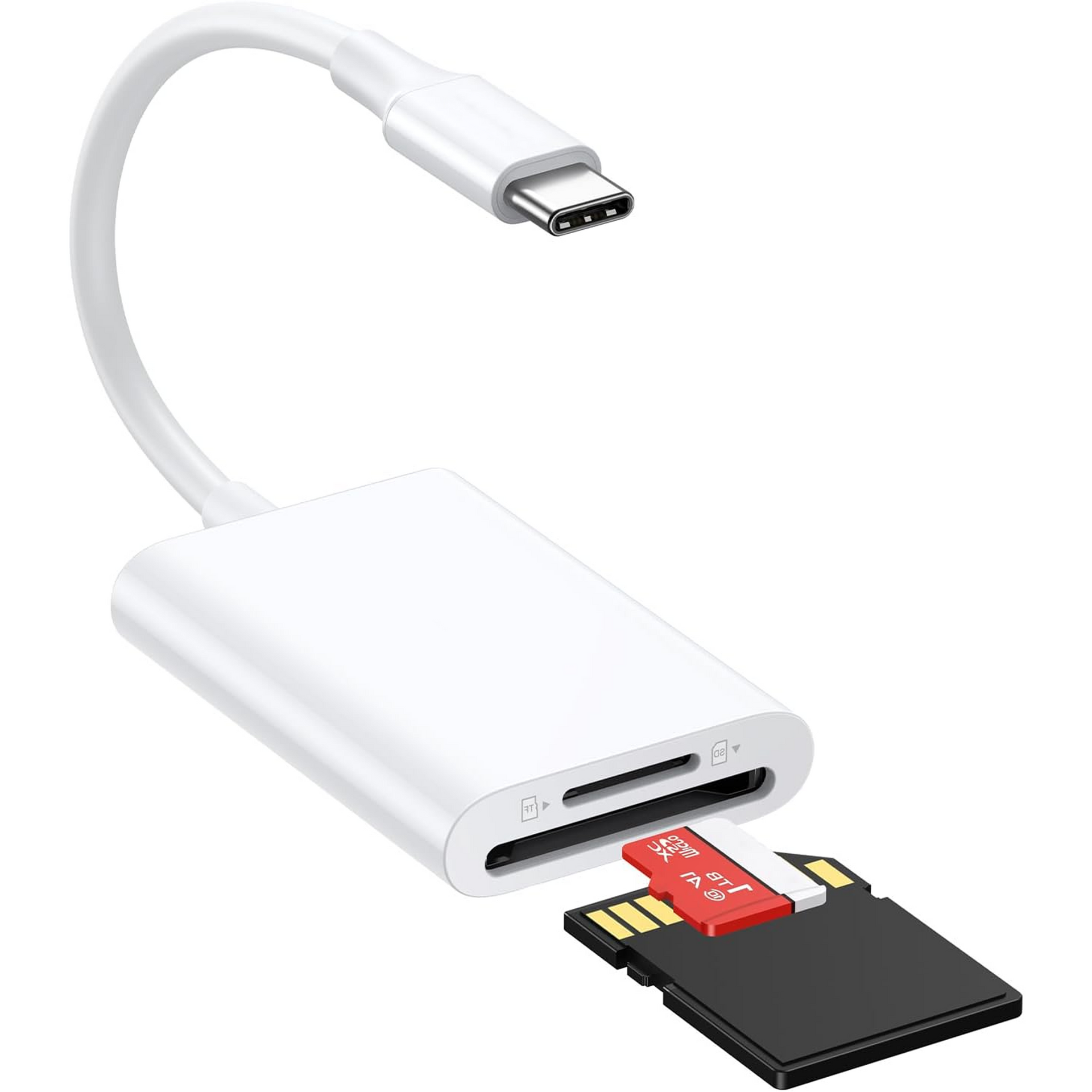 USB-C naar SD-Kaart Lezer - Wit