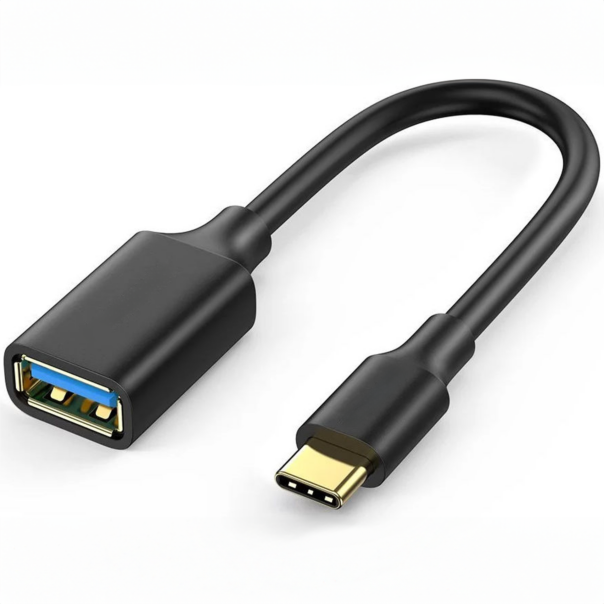 USB-C naar USB-A Adapter - Zwart
