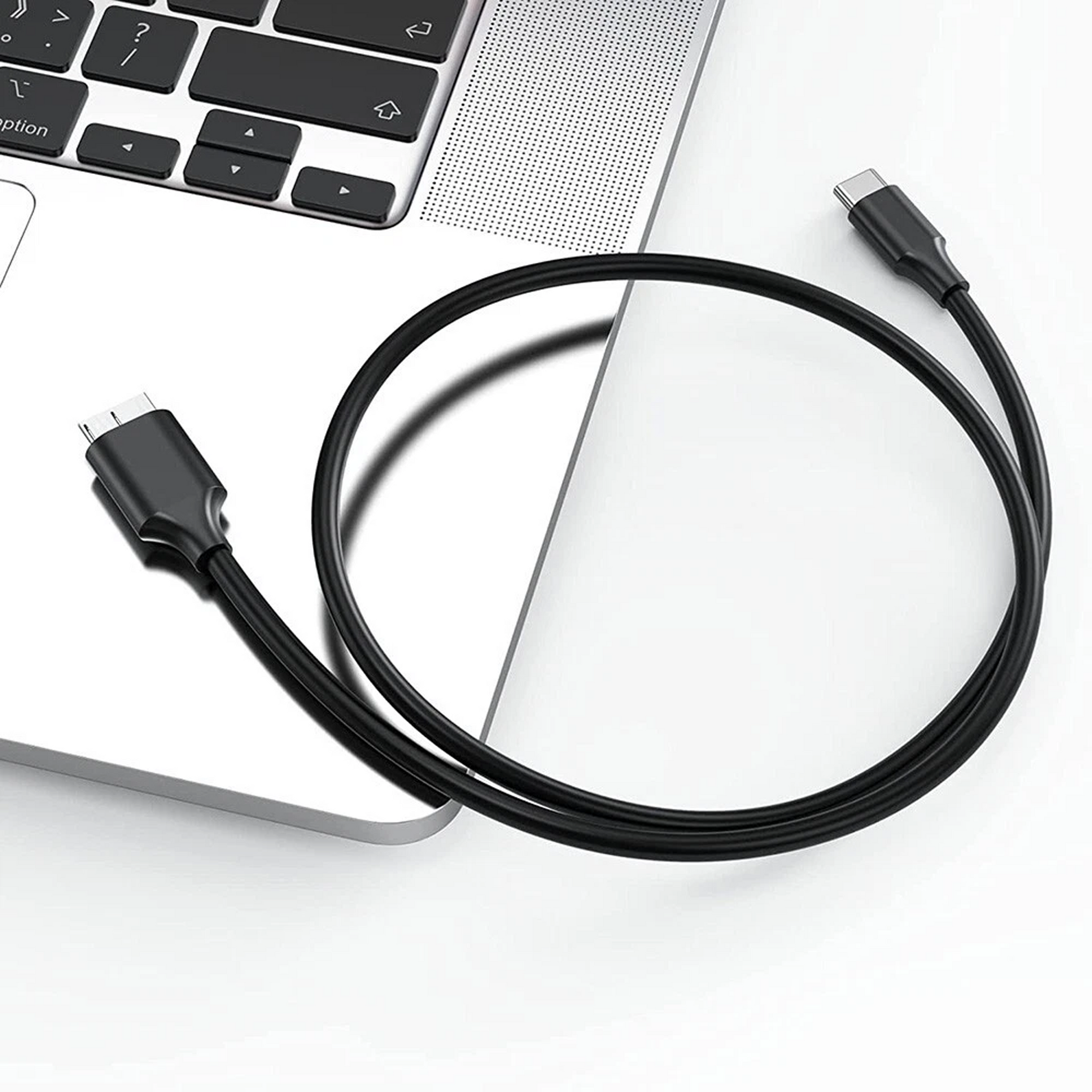 USB-C naar Micro USB-B Kabel - 0.5 Meter - Zwart-5
