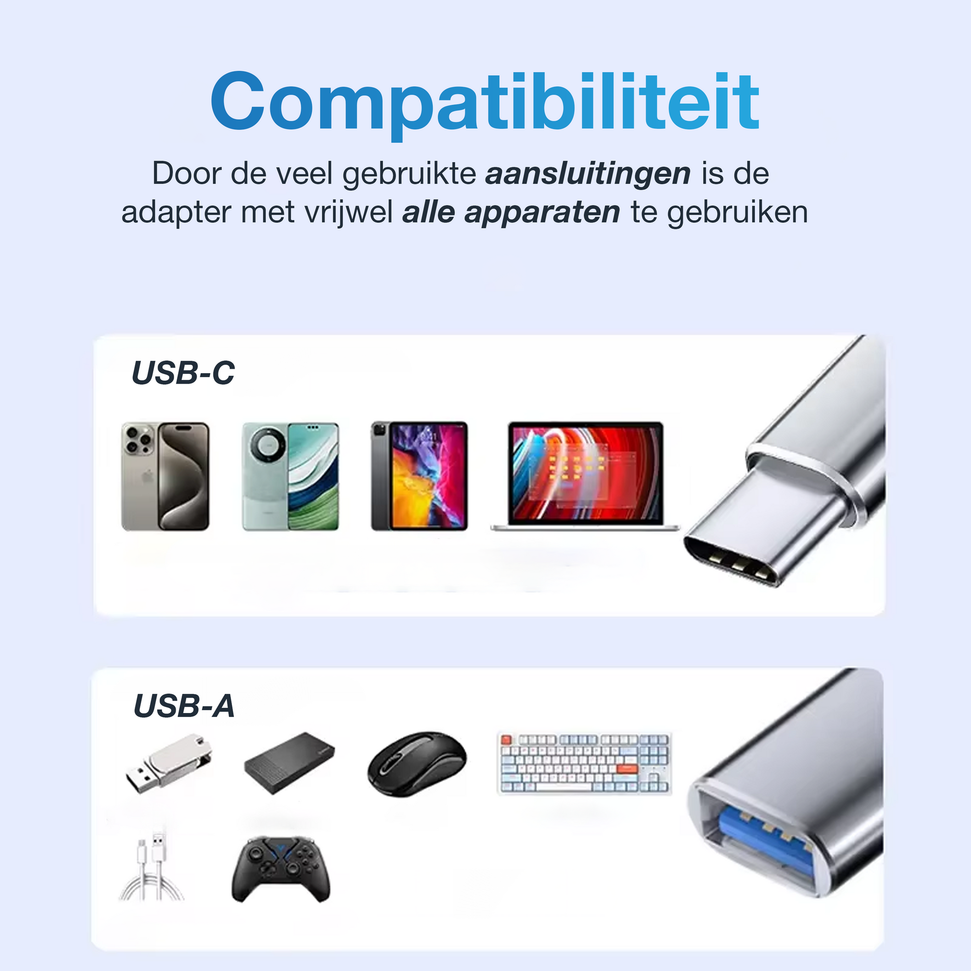 USB-C naar USB-A Adapter - Spacegrey-7