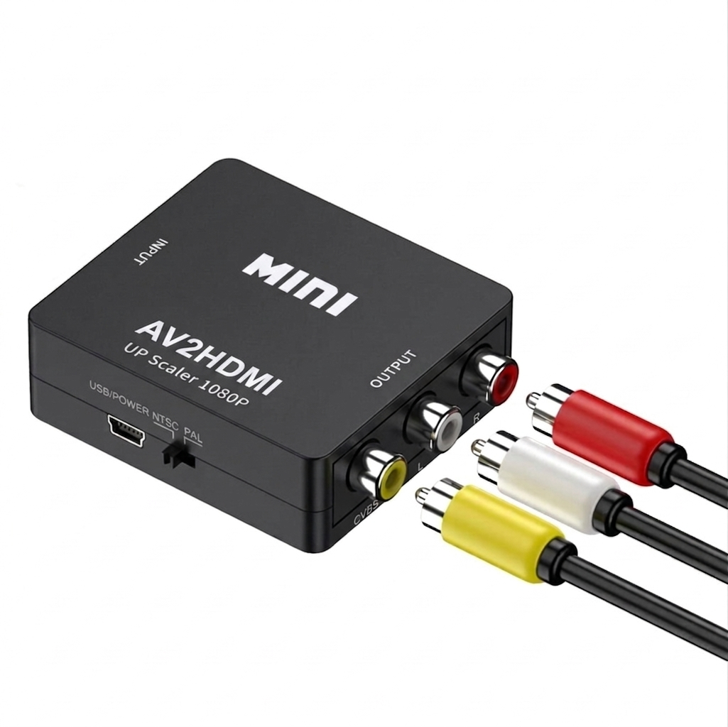 AV naar HDMI Adapter - Zwart