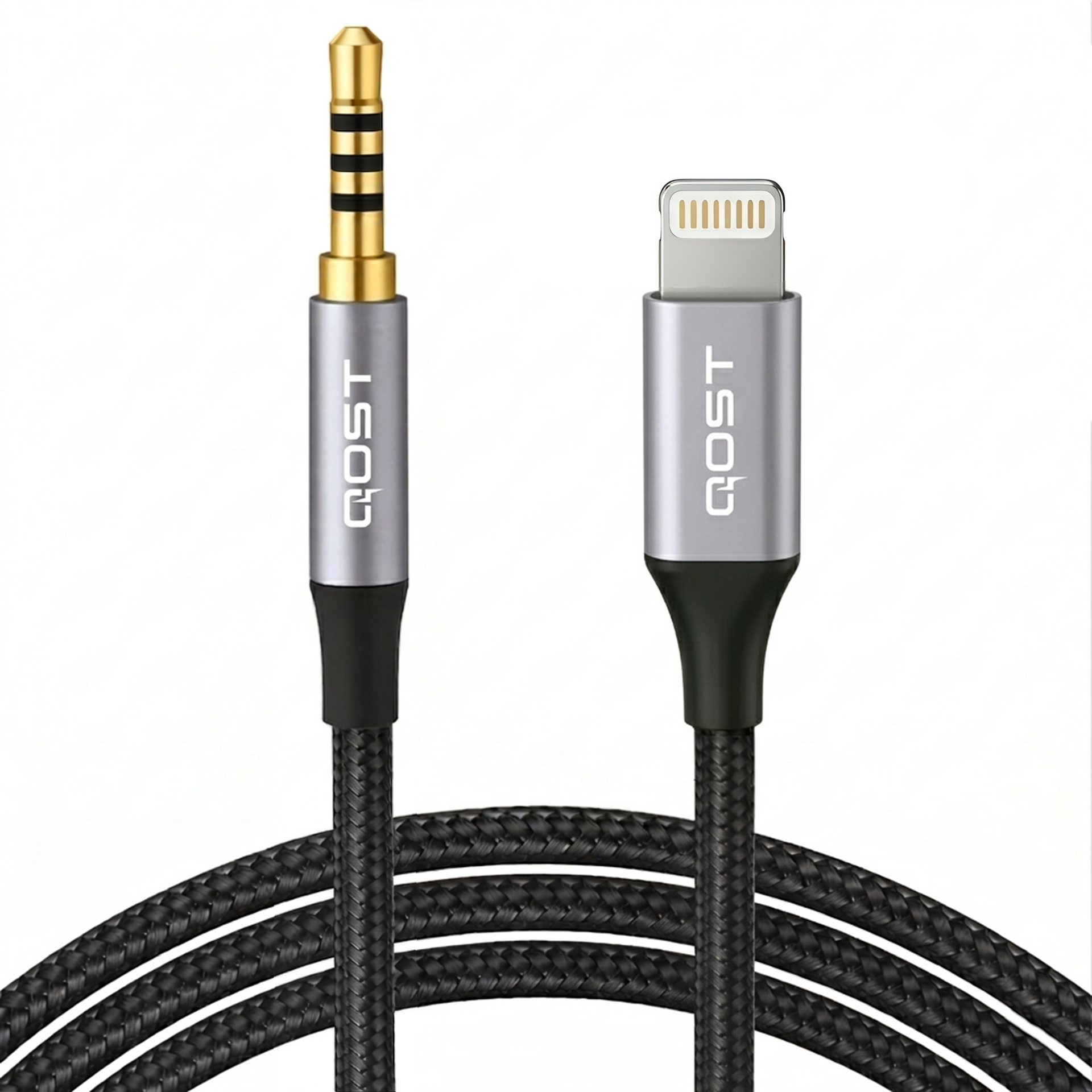 Lightning naar Aux Kabel - 1 Meter - Spacegrey