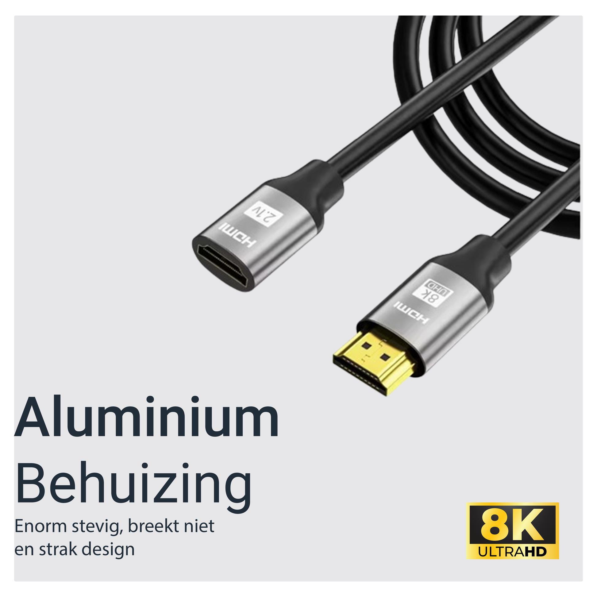 HDMI verlengkabel - 5 Meter - Spacegrey-2