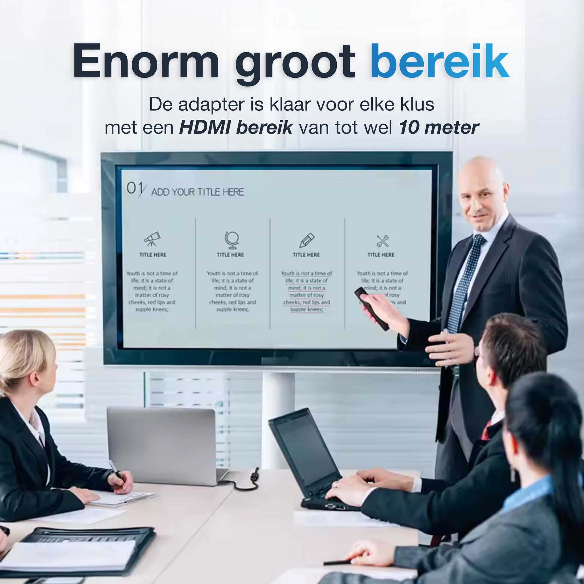 DisplayPort naar HDMI adapter - 0.15 Meter - Zwart-5