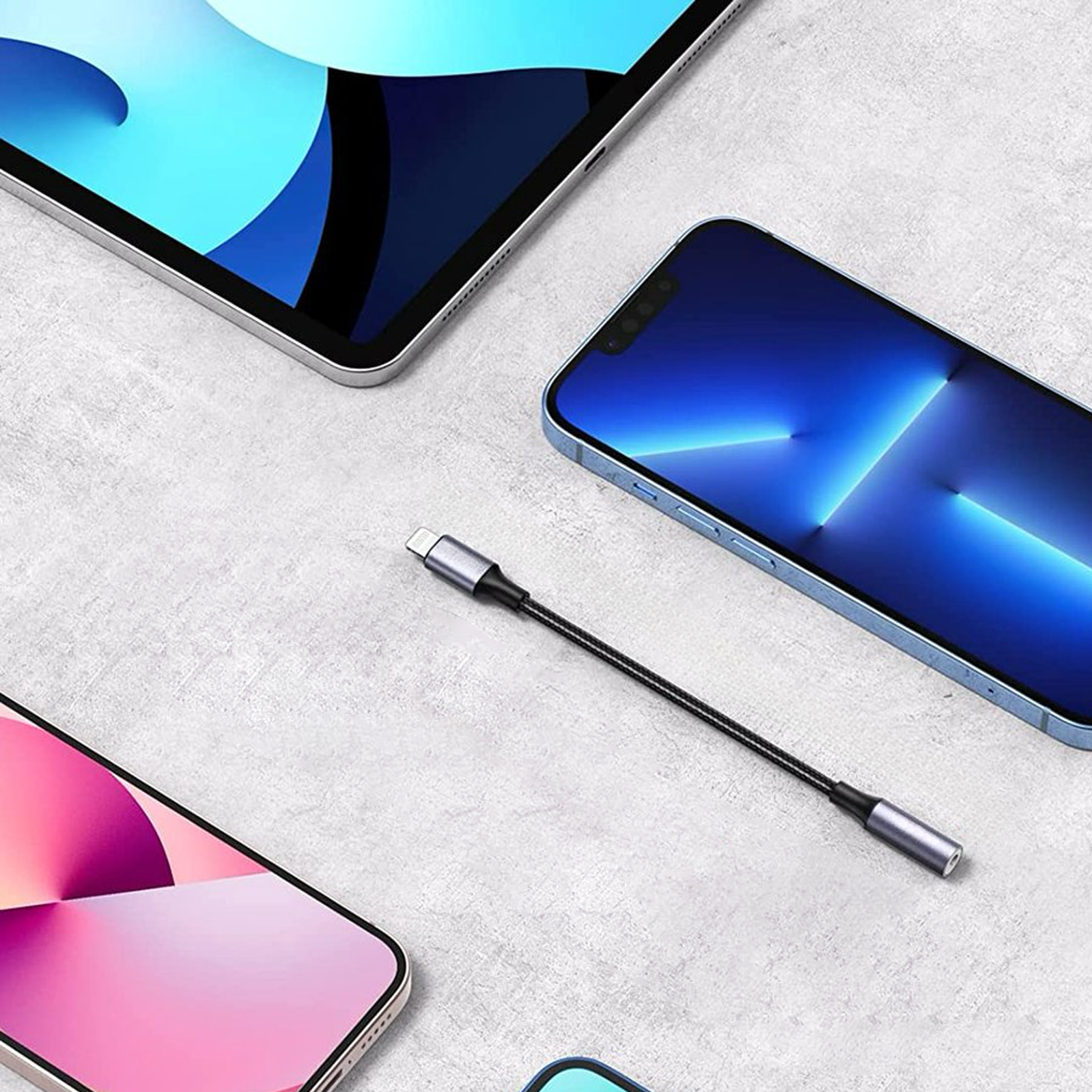 Lightning naar Aux Adapter - Spacegrey-7