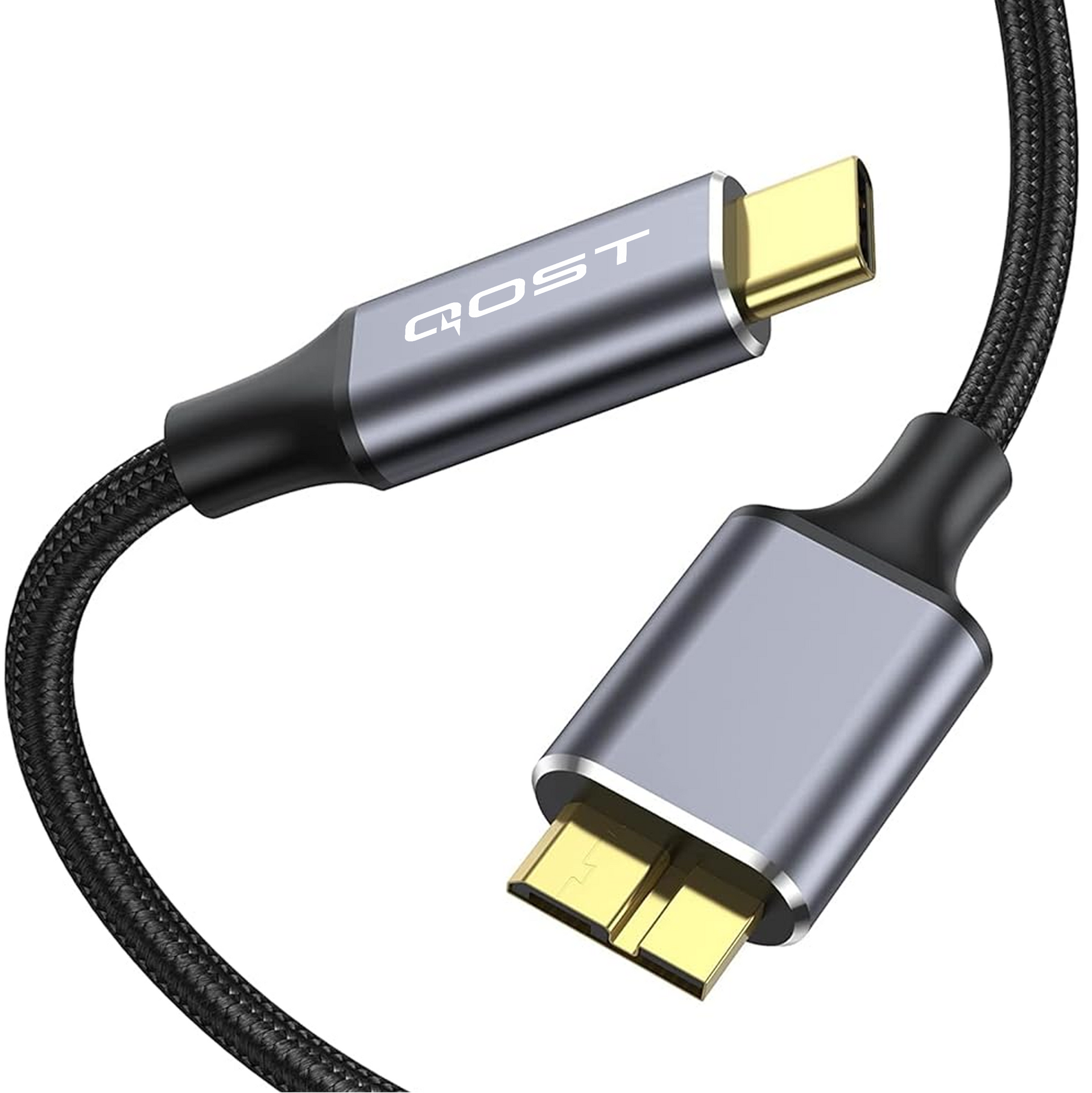 USB-C naar Micro USB-B Kabel - 1 Meter - Spacegrey