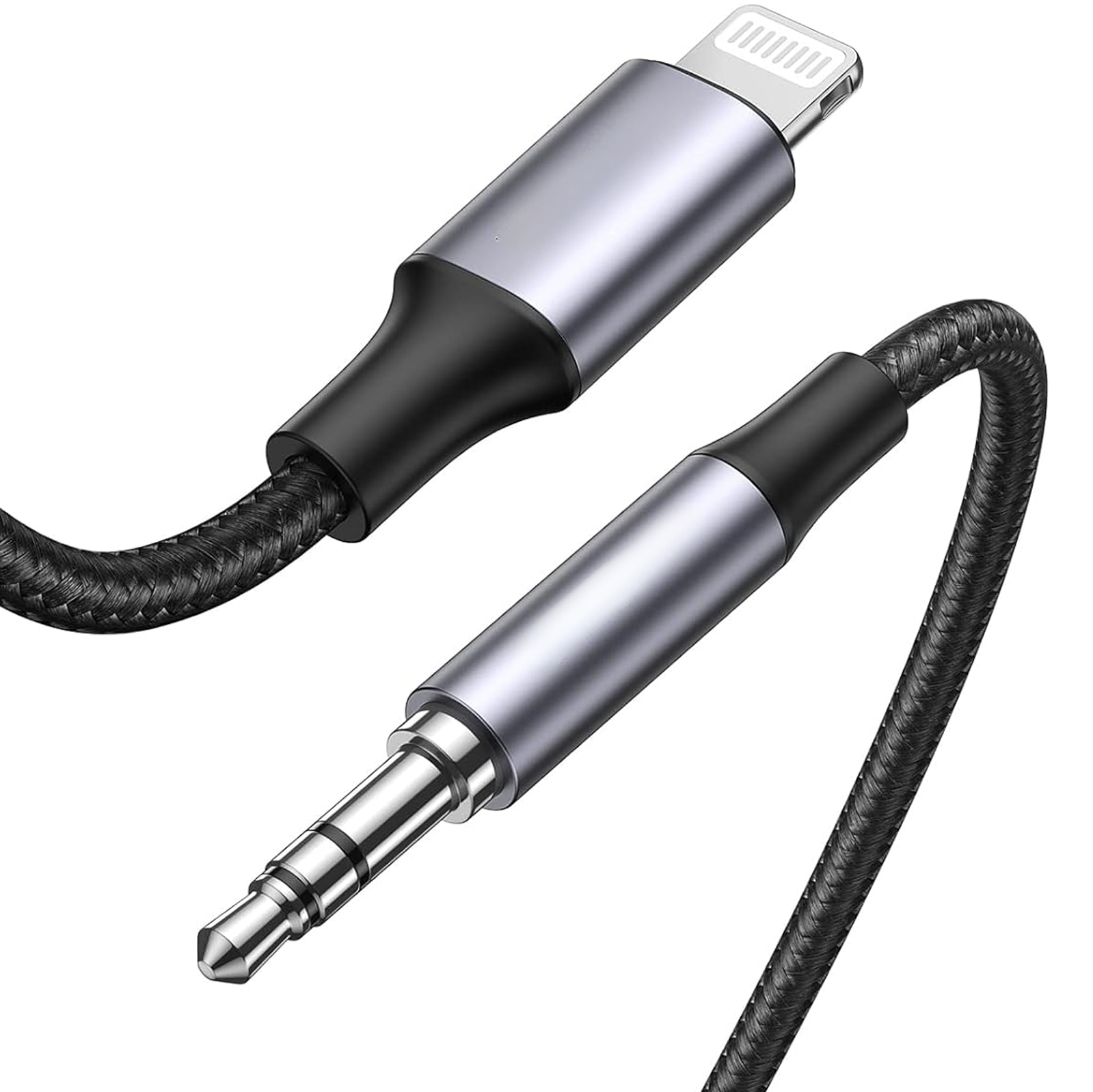 Lightning naar Aux Kabel - 1 Meter - Spacegrey