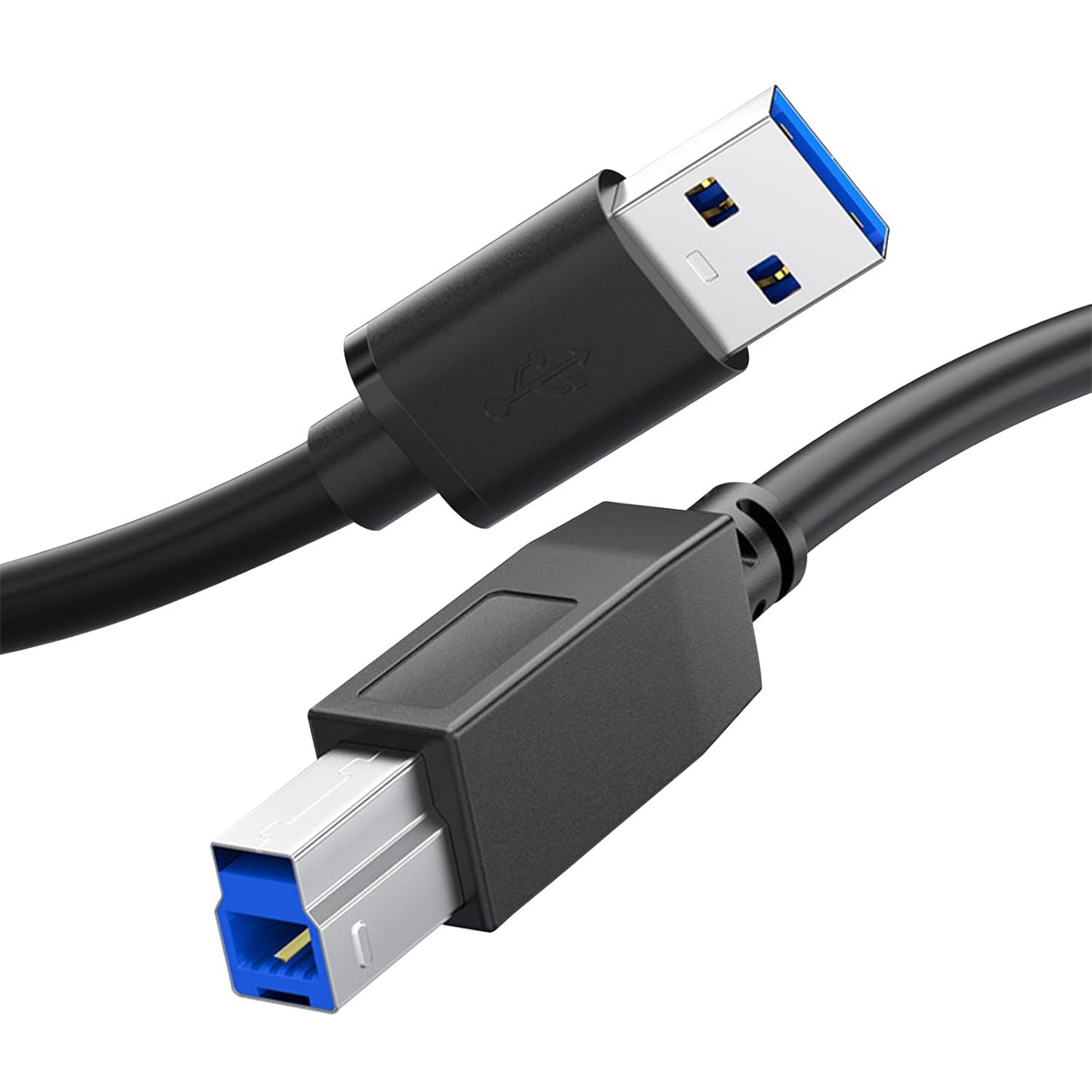 USB-A naar Printerkabel 3.0 - 3 Meter - Zwart-1