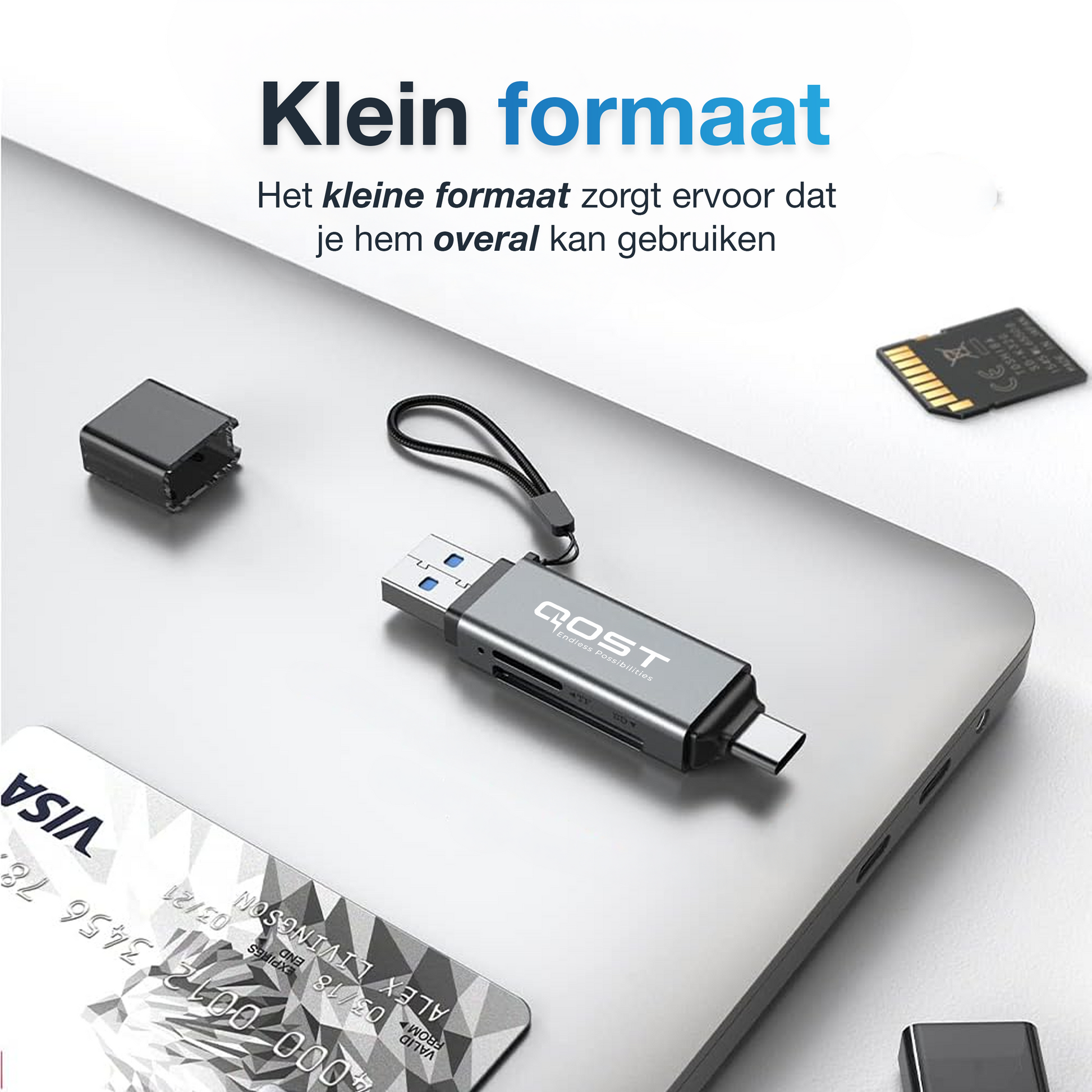 SD-Kaart Lezer USB-C / USB-A - Spacegrey-4