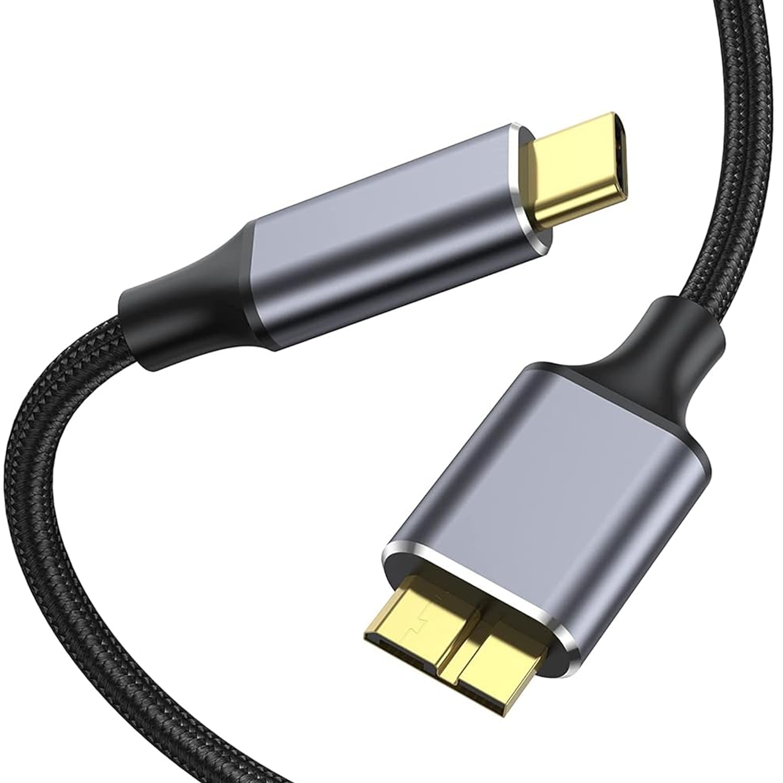 USB-C naar Micro USB-B Kabel - 2 Meter - Spacegrey