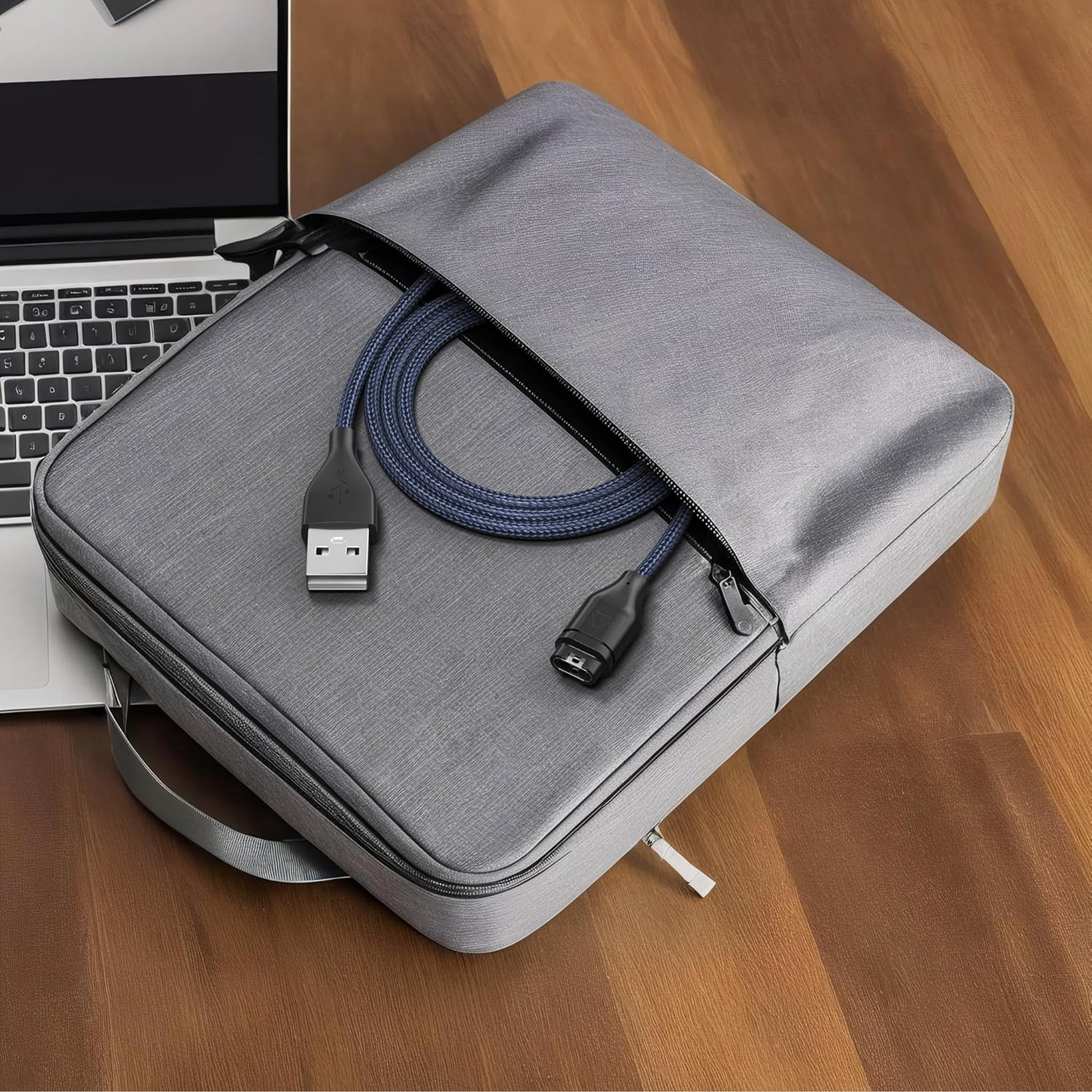 USB-A naar Garmin Kabel - 1 Meter - Nylon-5