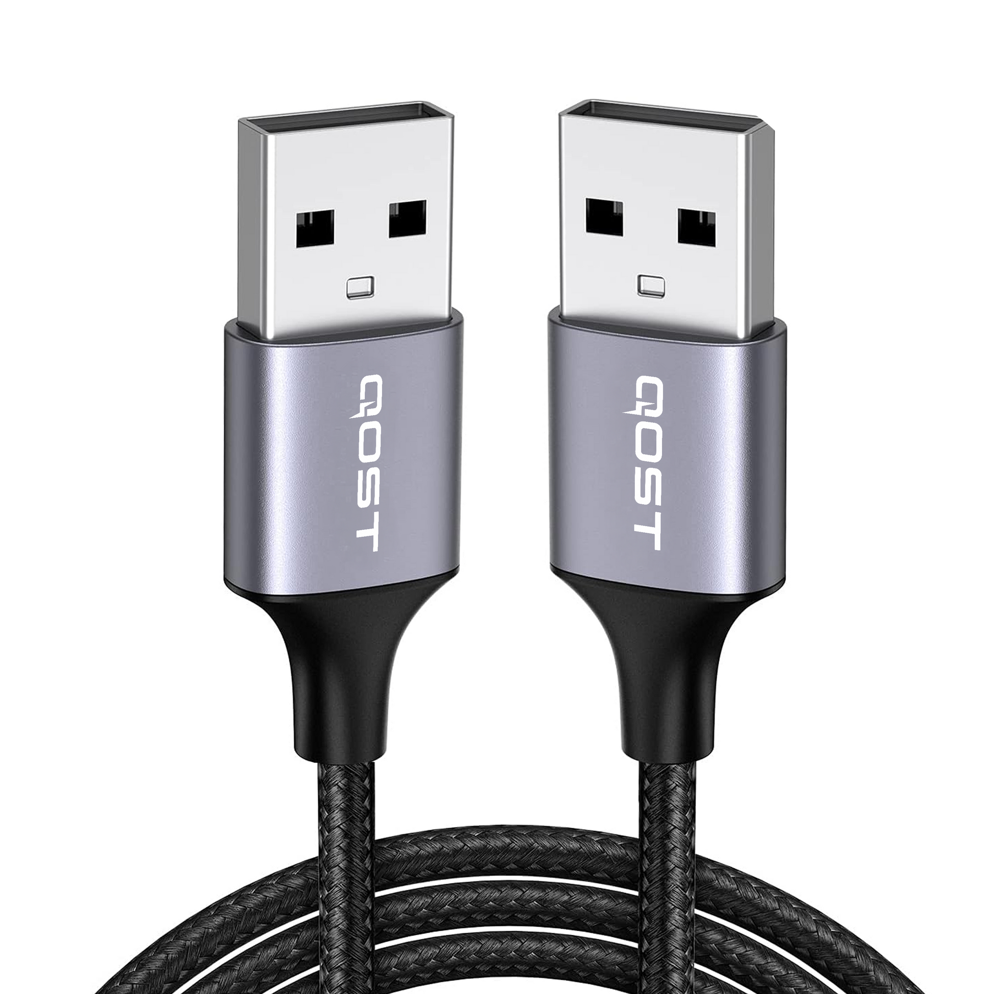 USB-A naar USB-A Kabel - 2 Meter - Spacegrey-1