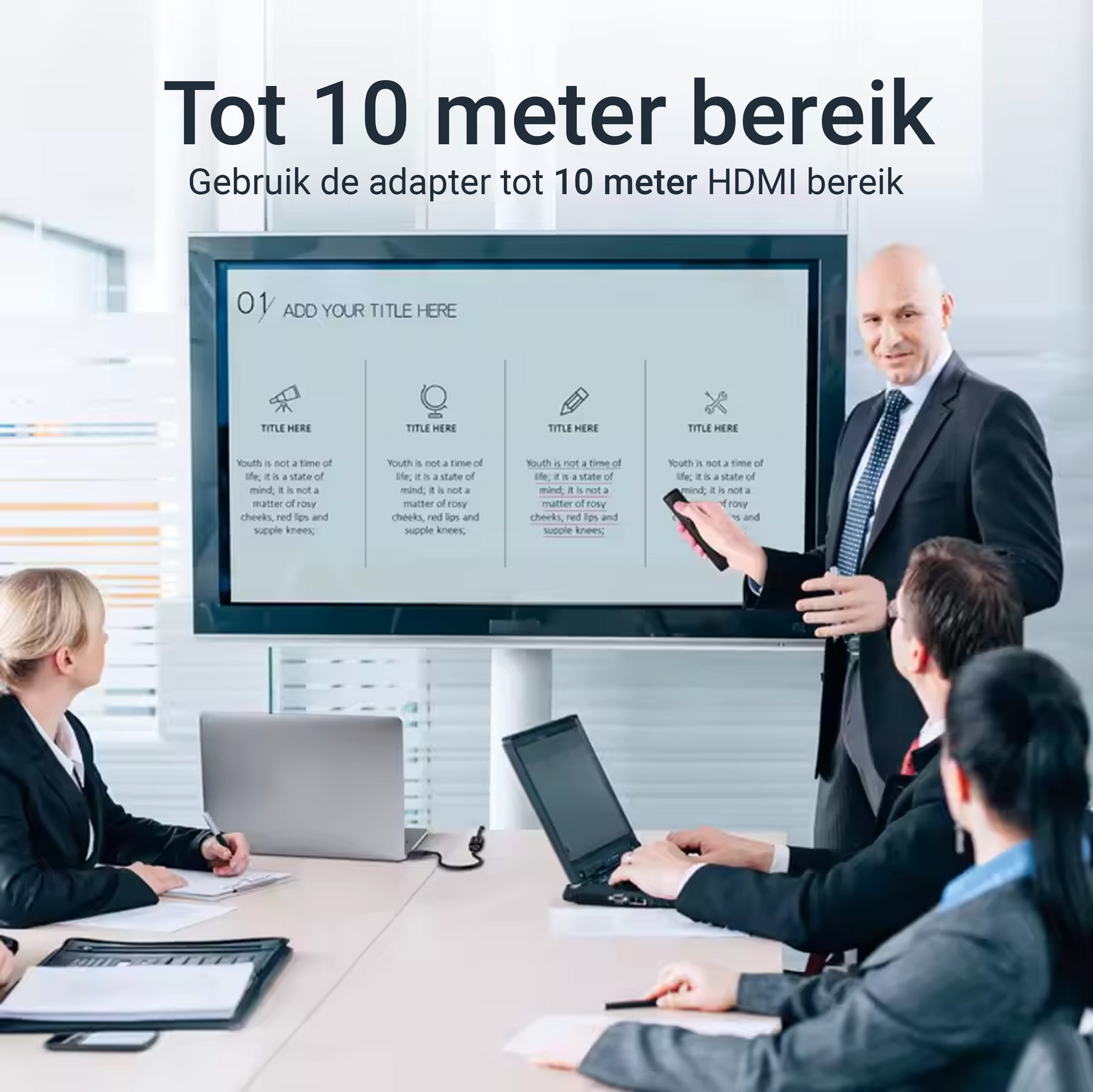 DisplayPort naar HDMI adapter - 0.15 Meter - Zwart-6