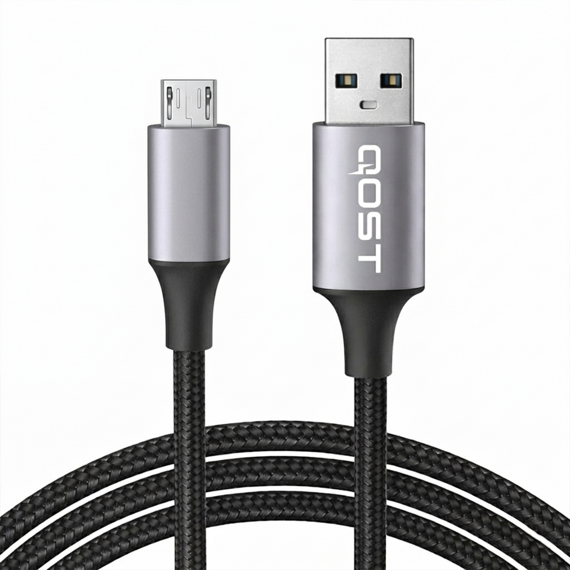 USB-A naar Micro USB Kabel - 1 Meter - Spacegrey