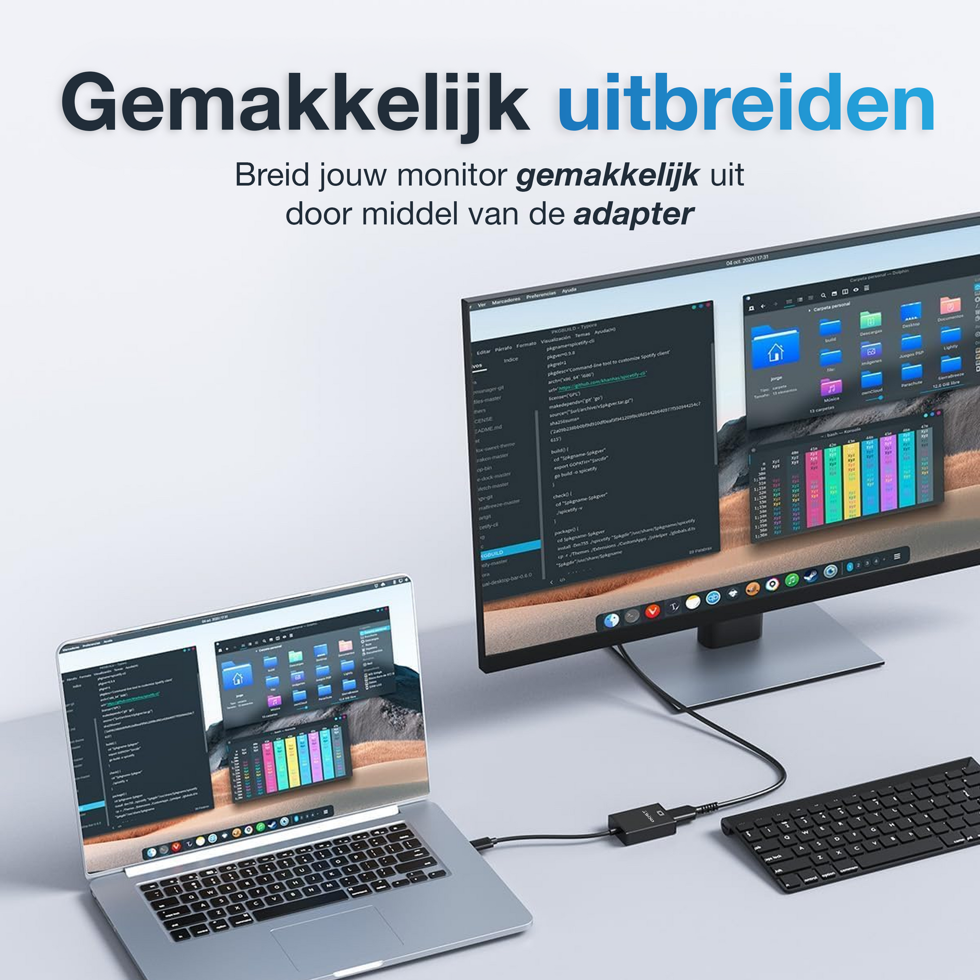 Qost - USB-A naar HDMI Adapter - Zwart-3