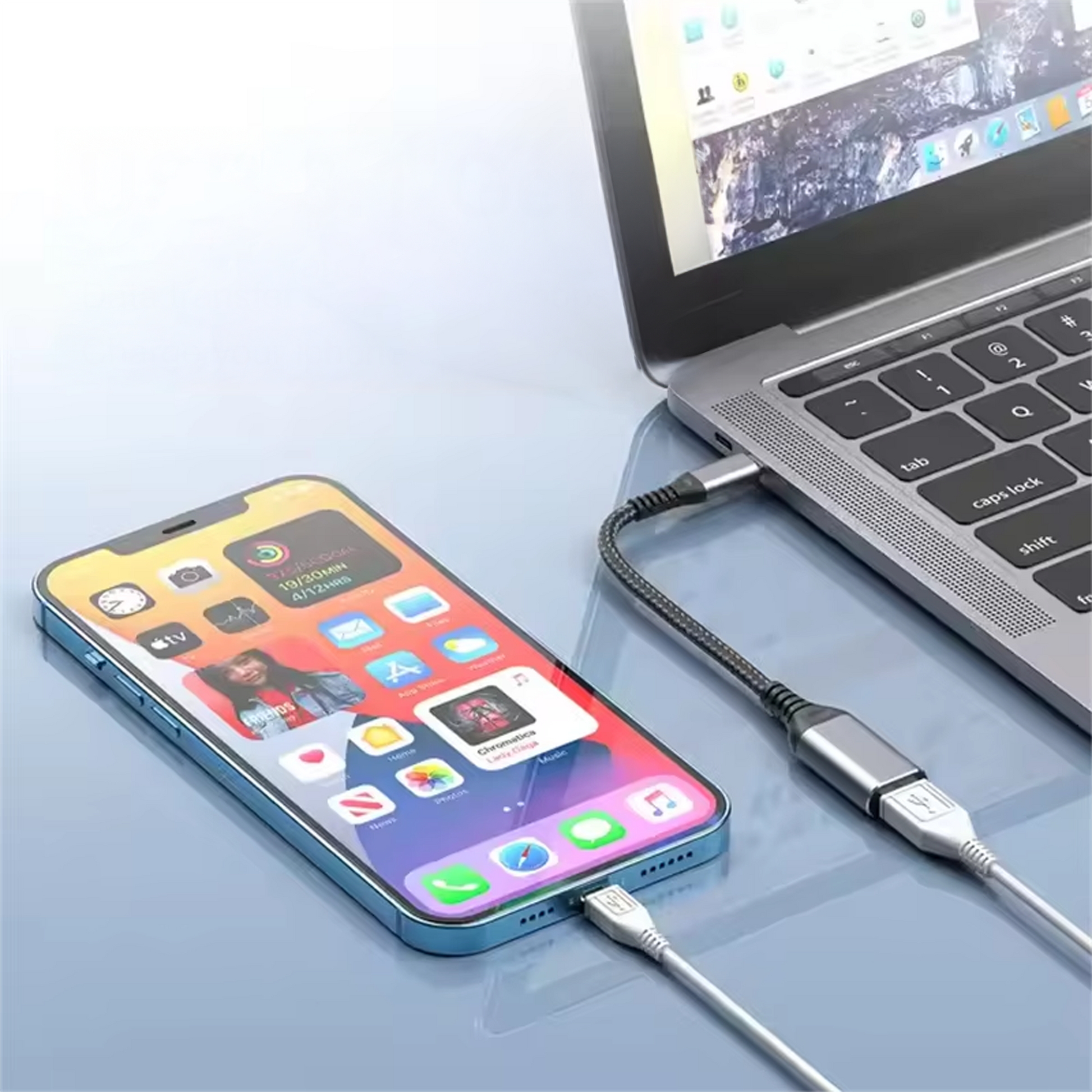 USB-C naar USB-A Adapter - Spacegrey-6