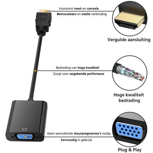 HDMI naar VGA adapter
